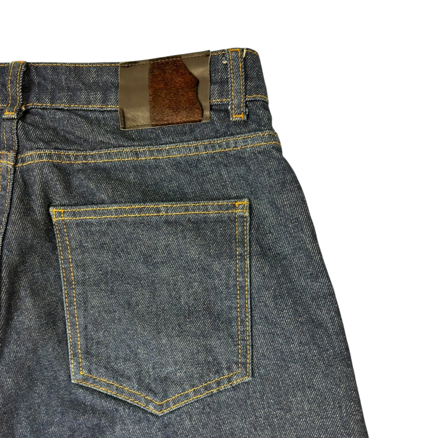 Pearled Ivory 1211 Washed Indigo Wide-Leg Jean