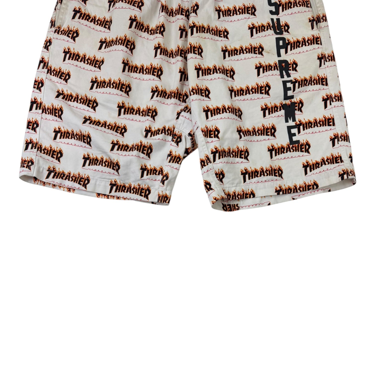 Supreme x Thrasher Skate Shorts White