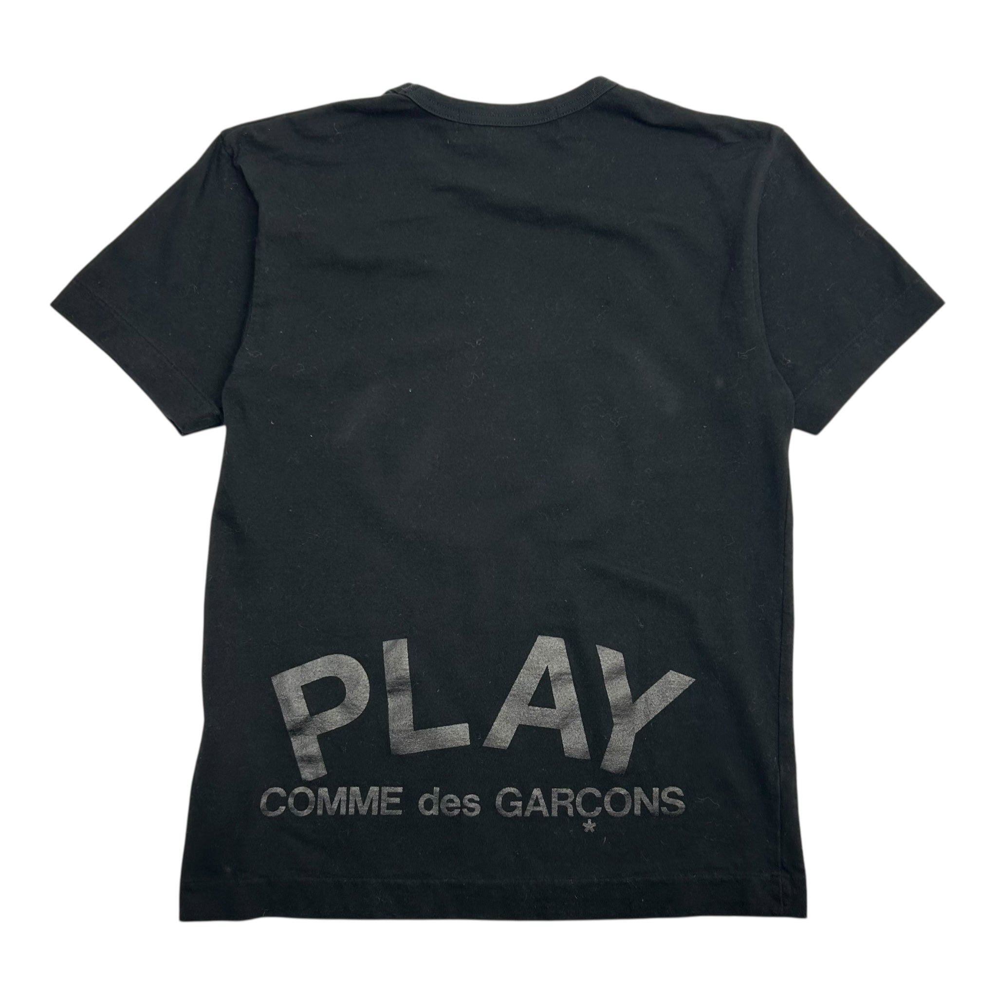Comme Des Garçon Double Heart Tee Black