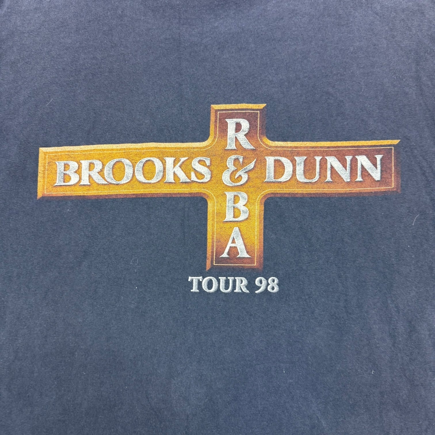 1998 Brooks & Dunn And Reba Tour Tee Black