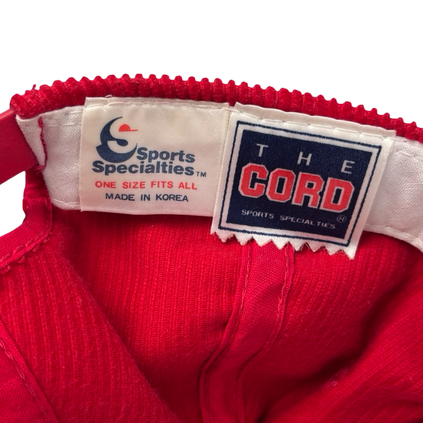 1988 Chicago NBA All-Star Game Sports Specialties Corduroy Hat Red