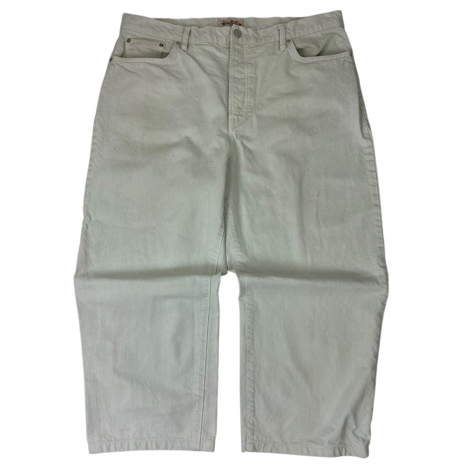 Stussy Hemmed Big Ol’ Jean White