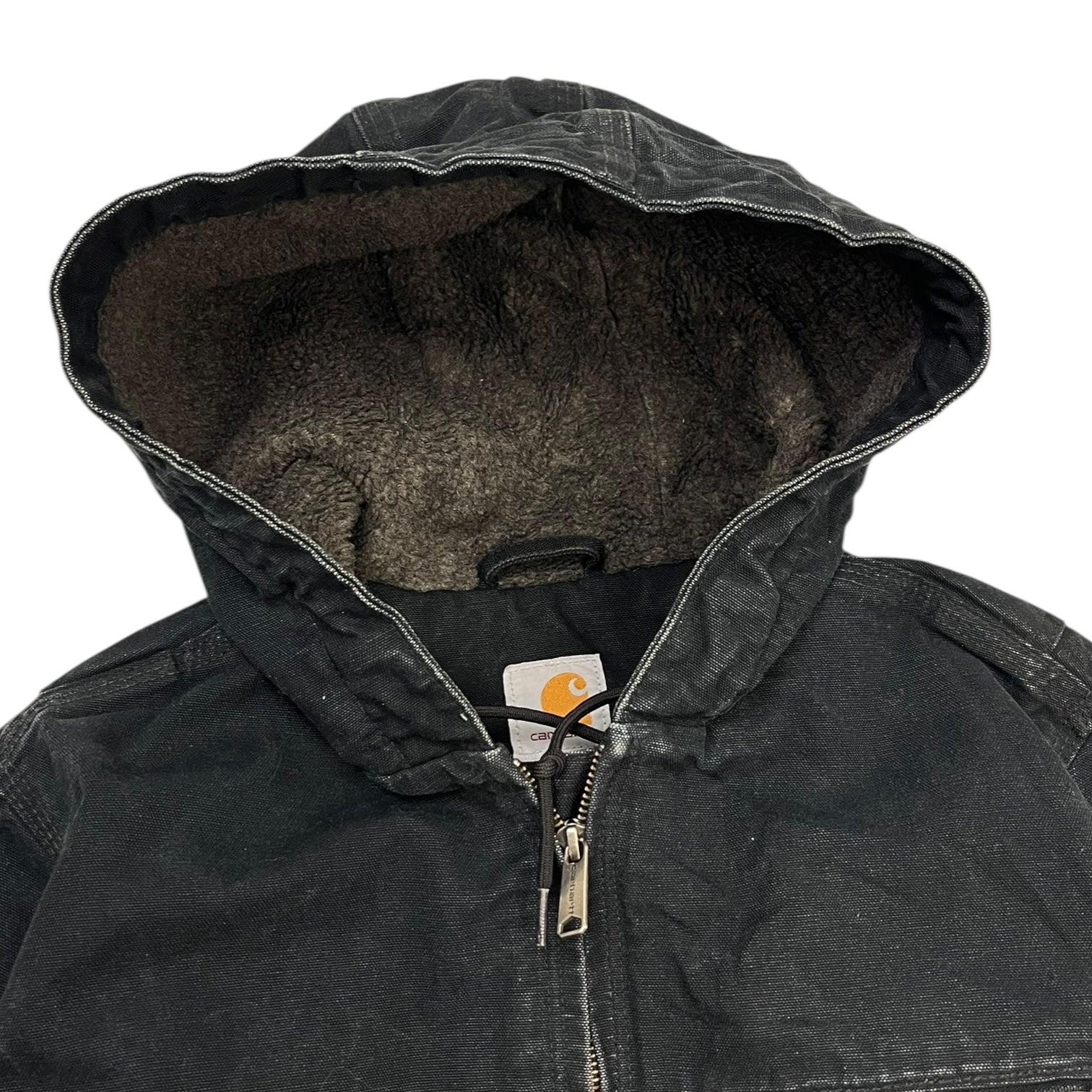 Carhartt Hooded Sherpa Lined Detroit Jacket Black