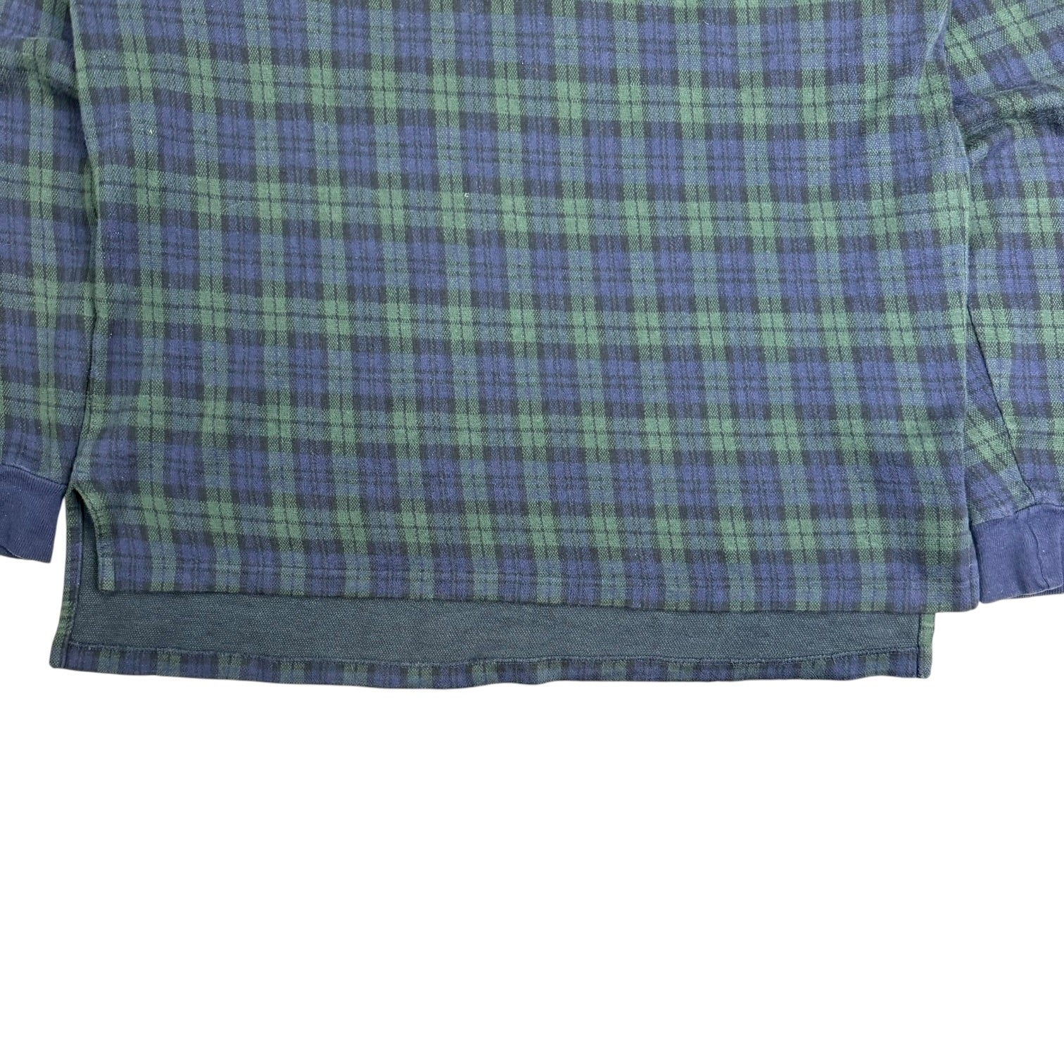Vintage Polo Ralph Lauren L/S Tartan Polo Blue/Green