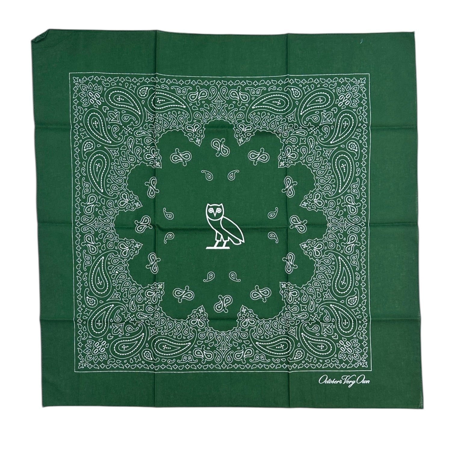 OVO Paisley Bandana Forest Green