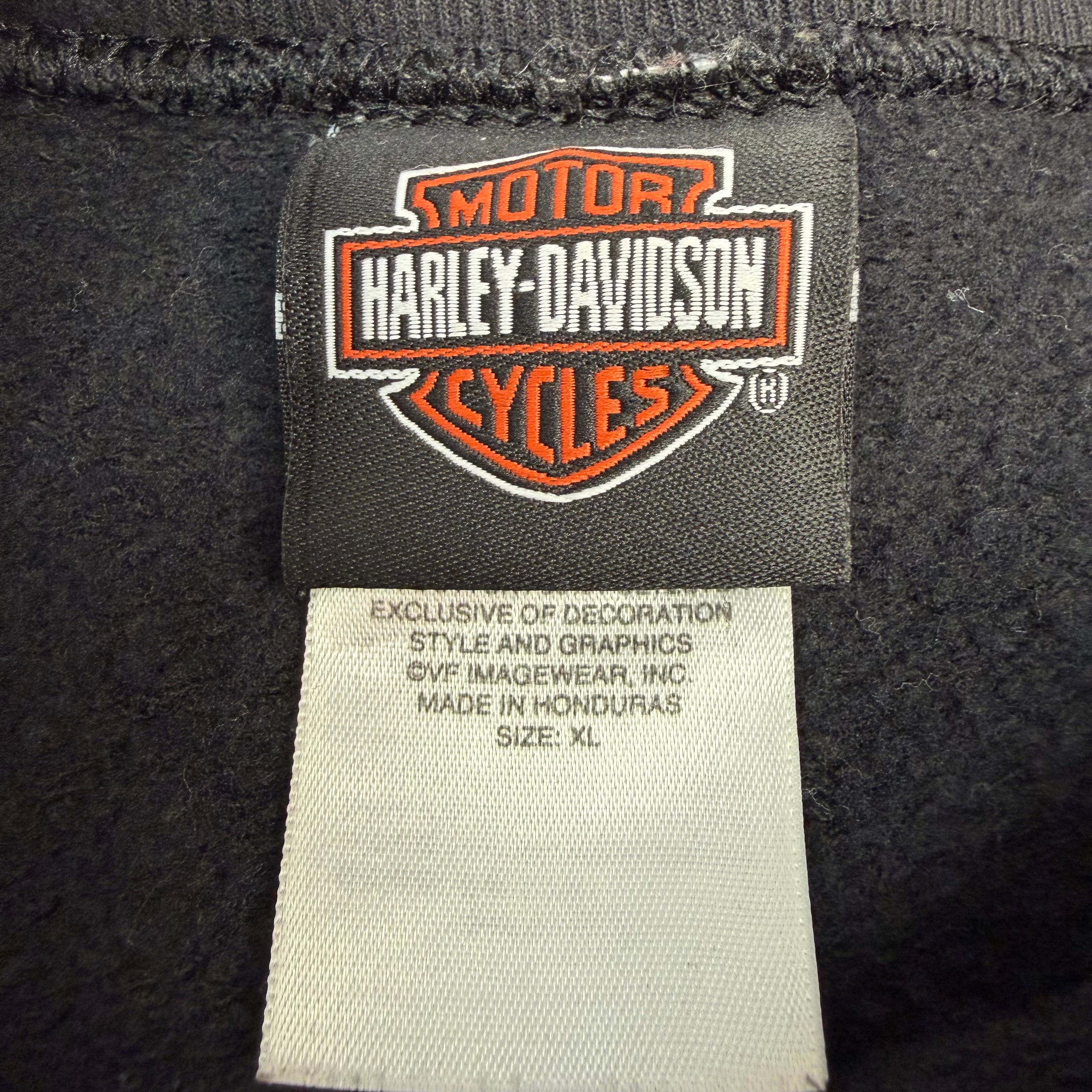 Vintage Harley Davidson Roeder Ohio Bike Week Crewneck Black