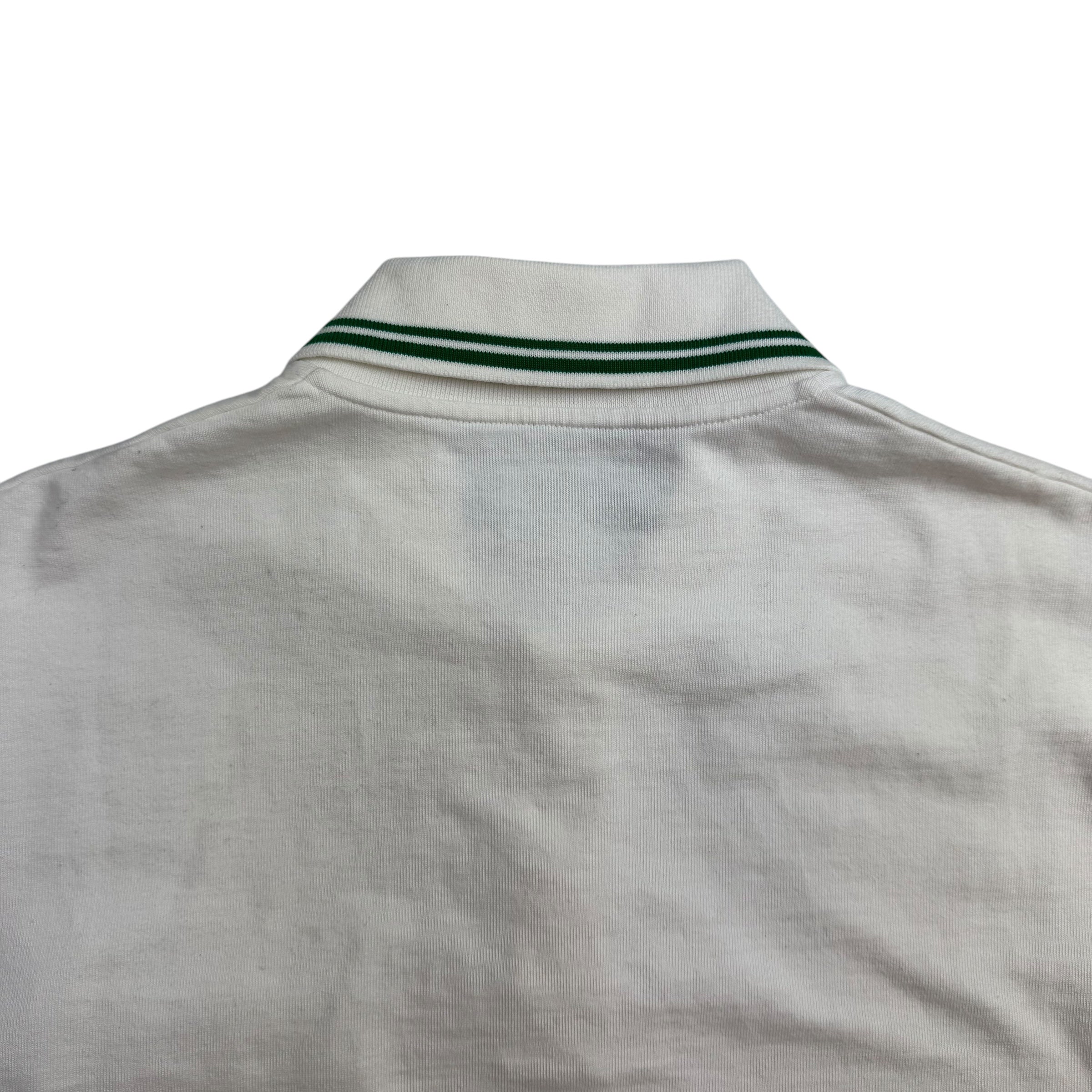 Gucci Web Logo Polo Tee White