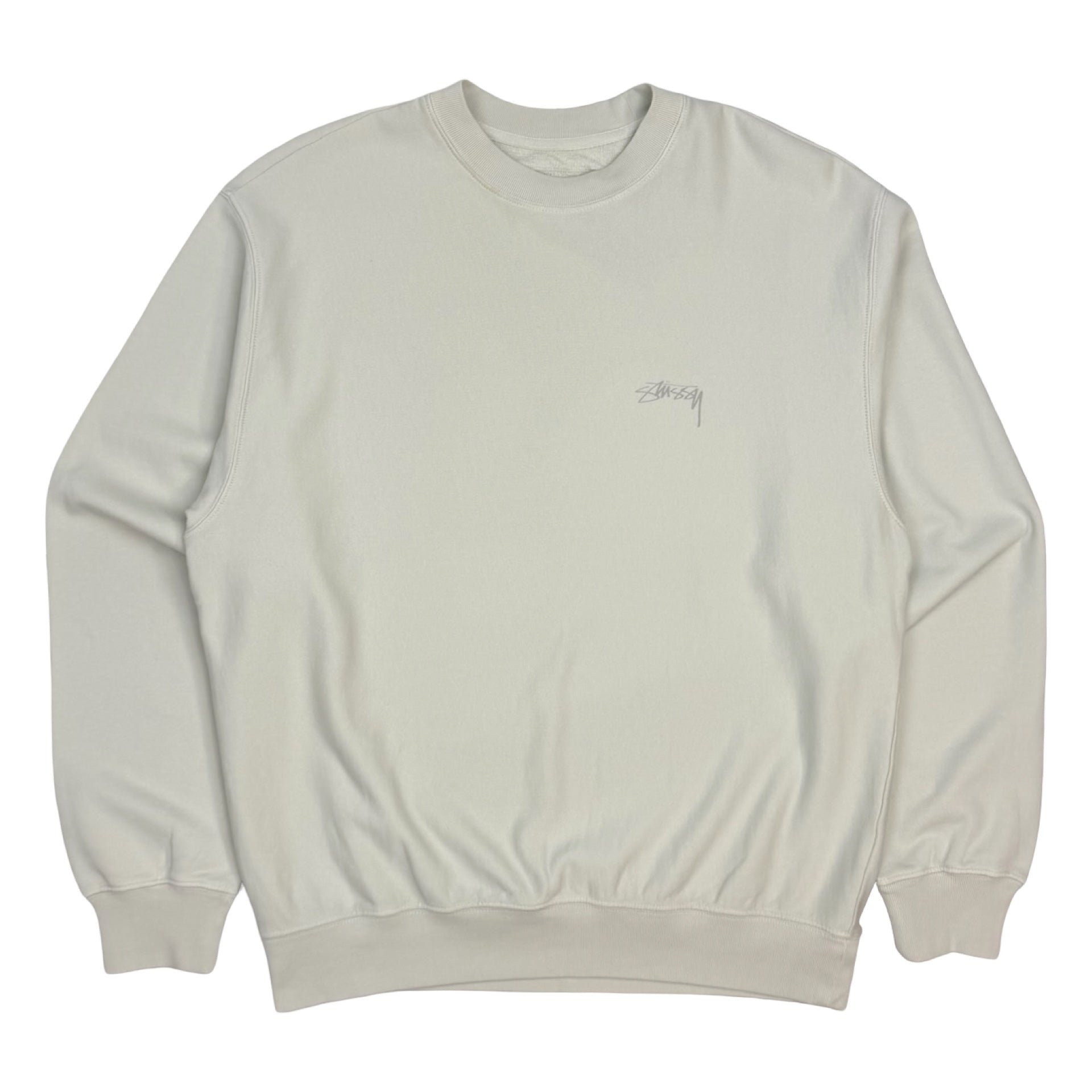 Stussy Lightweight Terry Crewneck Stone