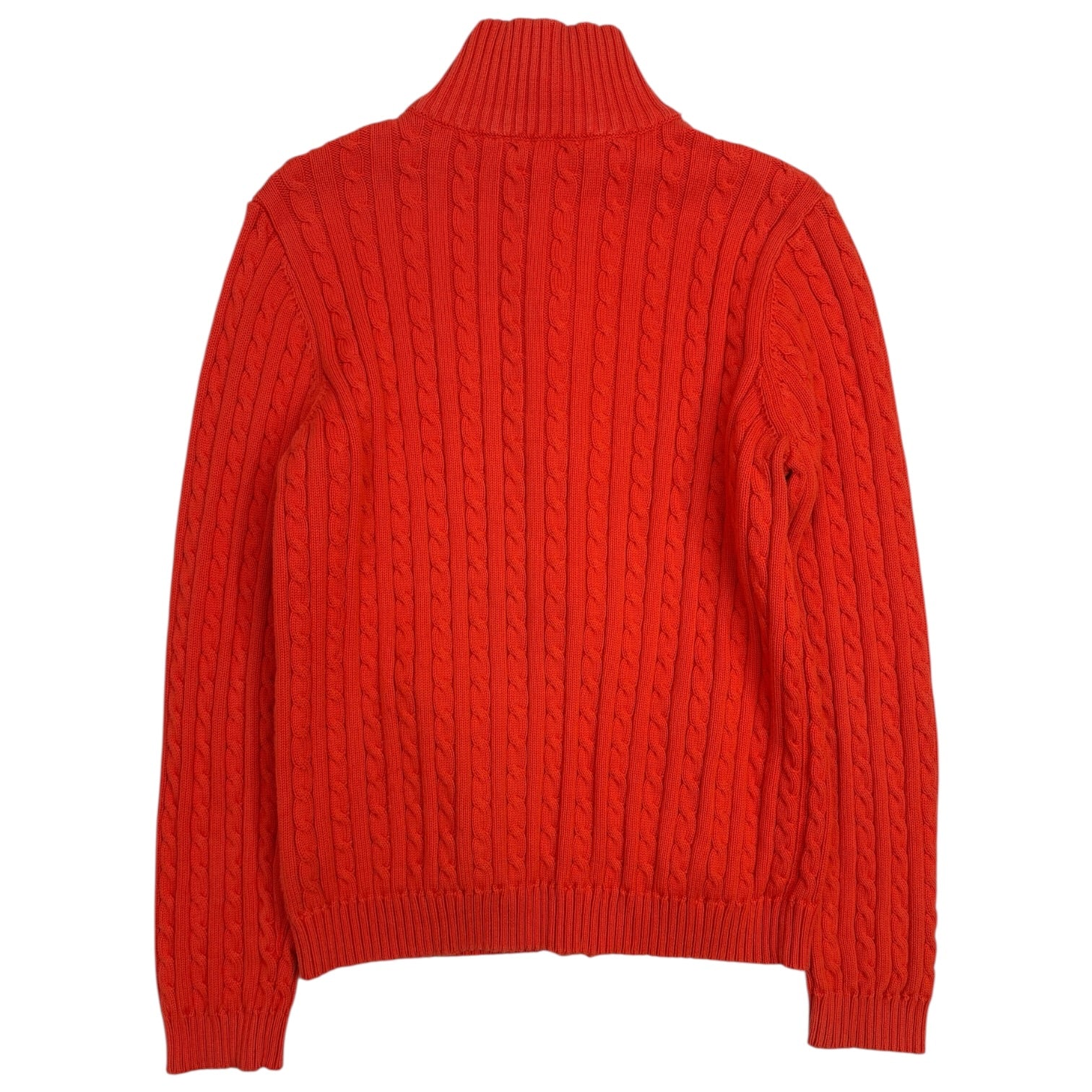 (W) Vintage Ralph Lauren Cable Knit Full Zip