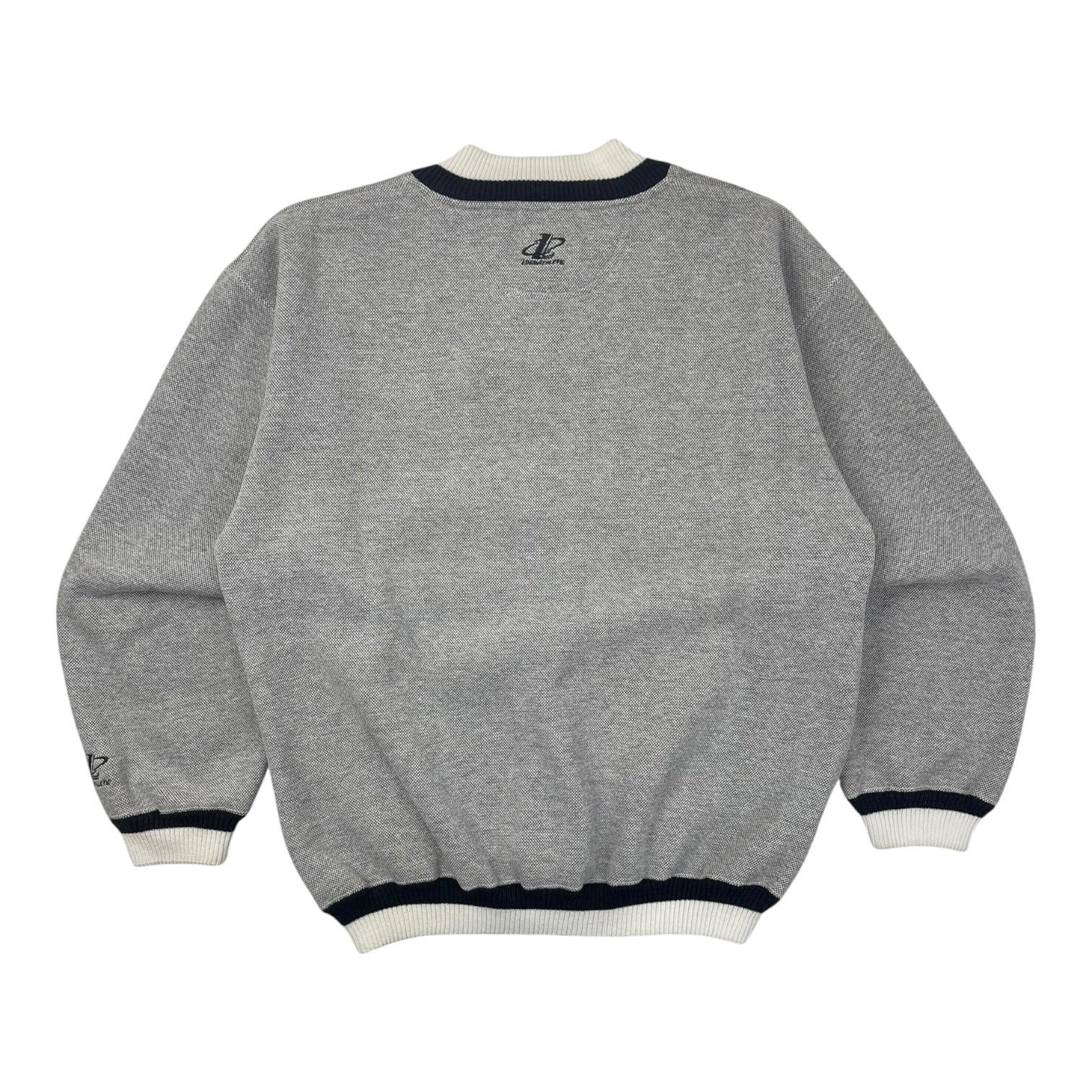 Vintage Pittsburgh Steelers V-Neck Sweatshirt Grey