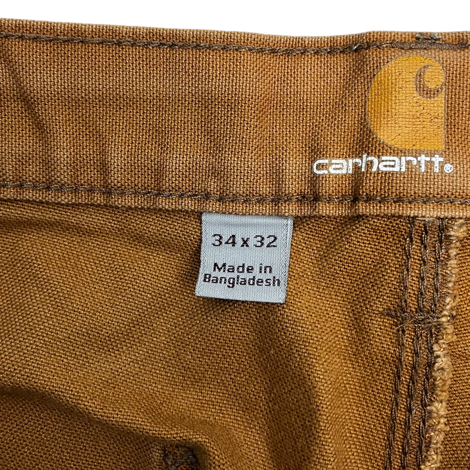 Carhartt Double Knee Work Pants Dark Tan