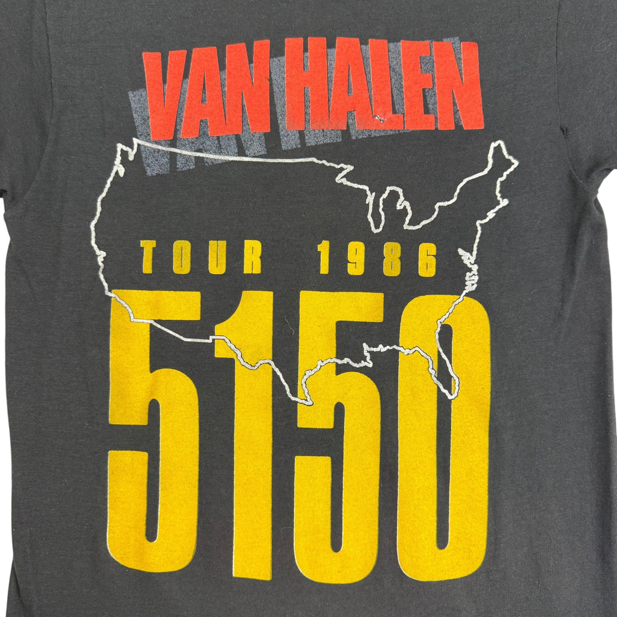1986 Van Halen 5150 Tour Tee Black