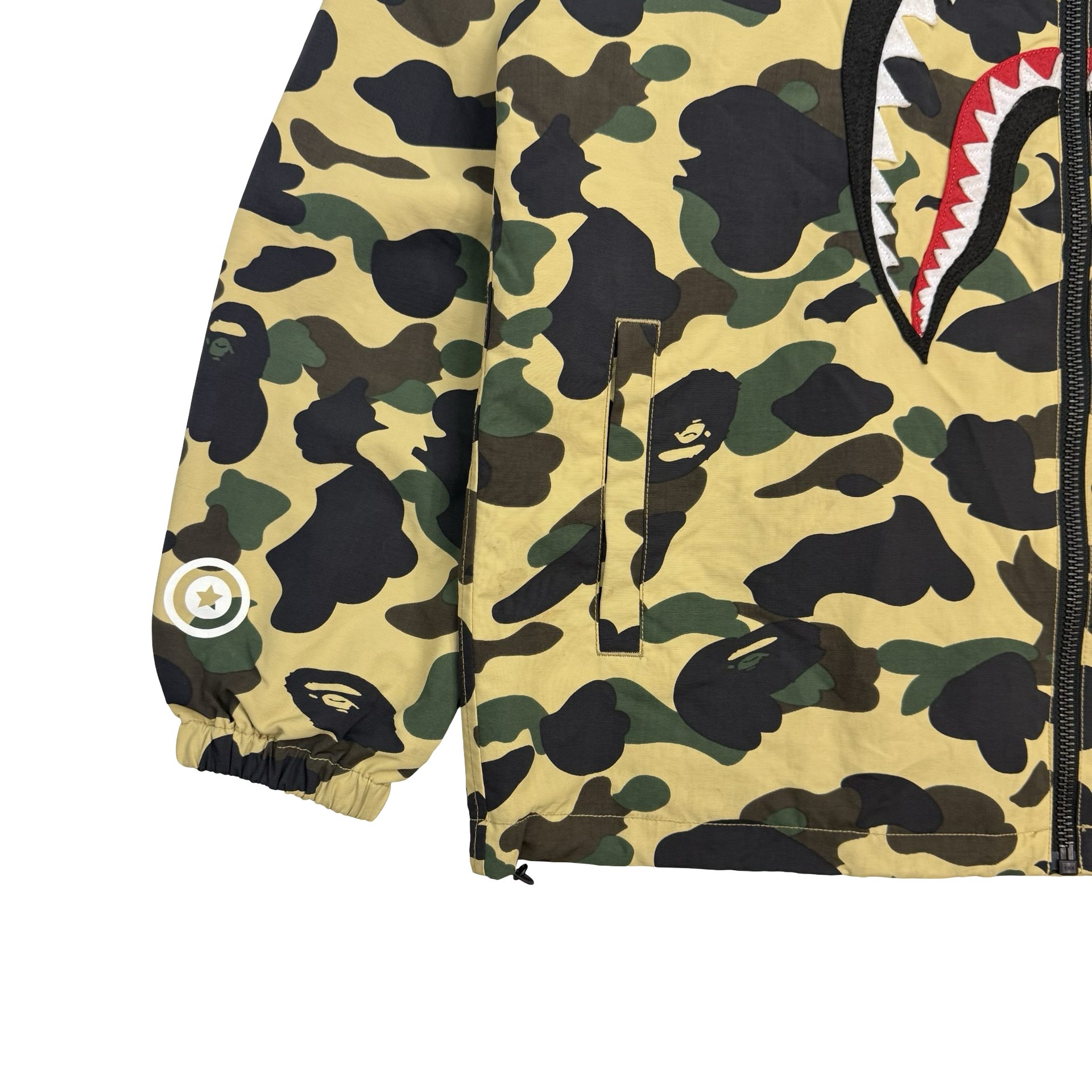 A Bathing Ape PONR 1st Camo Zip Up Jacket Green