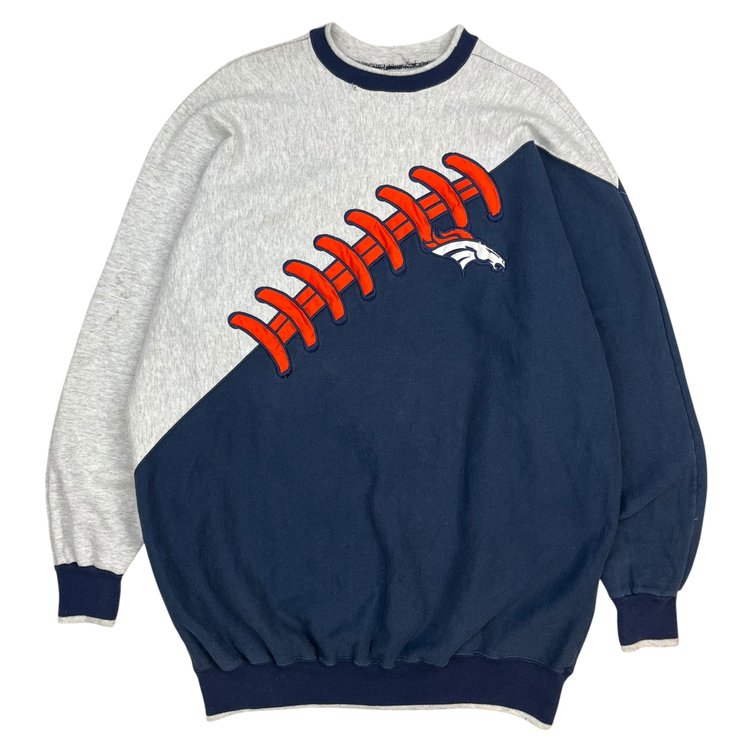 Vintage Denver Broncos Two Tone Crewneck