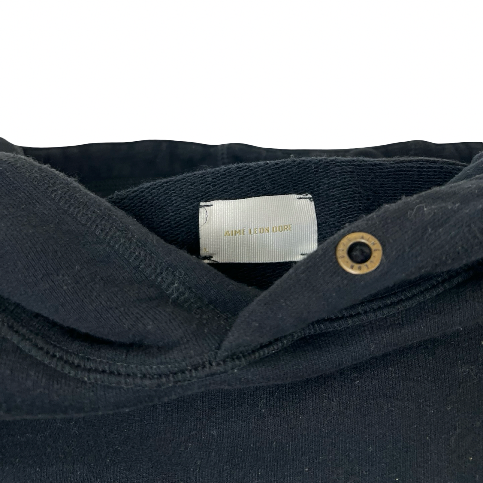 Aime Leon Dore Tonal Logo Hoodie Sweatshirt Black