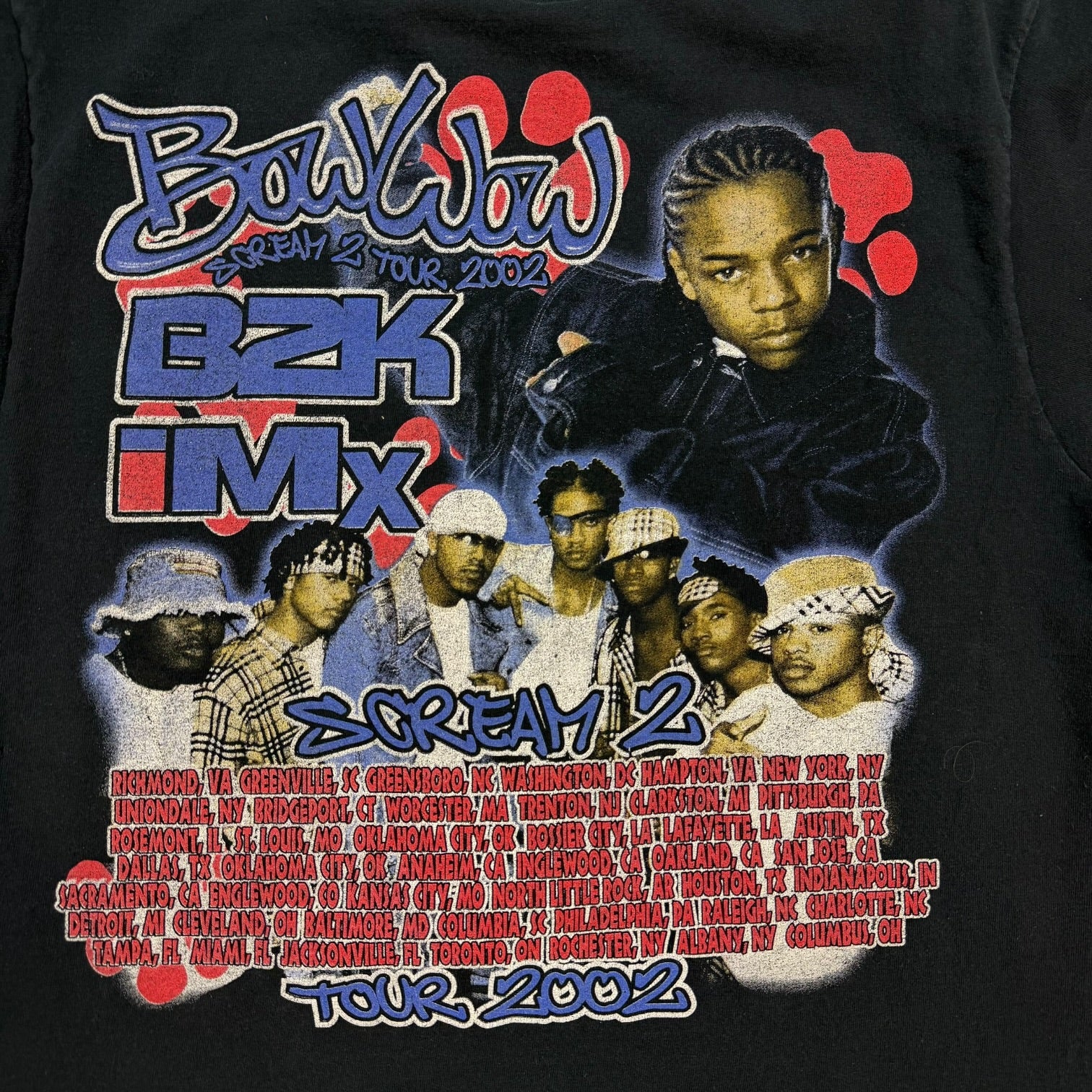 2002  Lil Bow Wow's Scream 2 Tour Tee Black