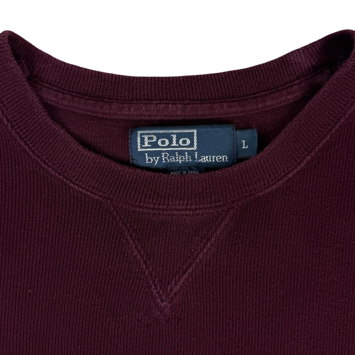 Vintage Polo Ralph Lauren Crewneck Sweater Burgundy