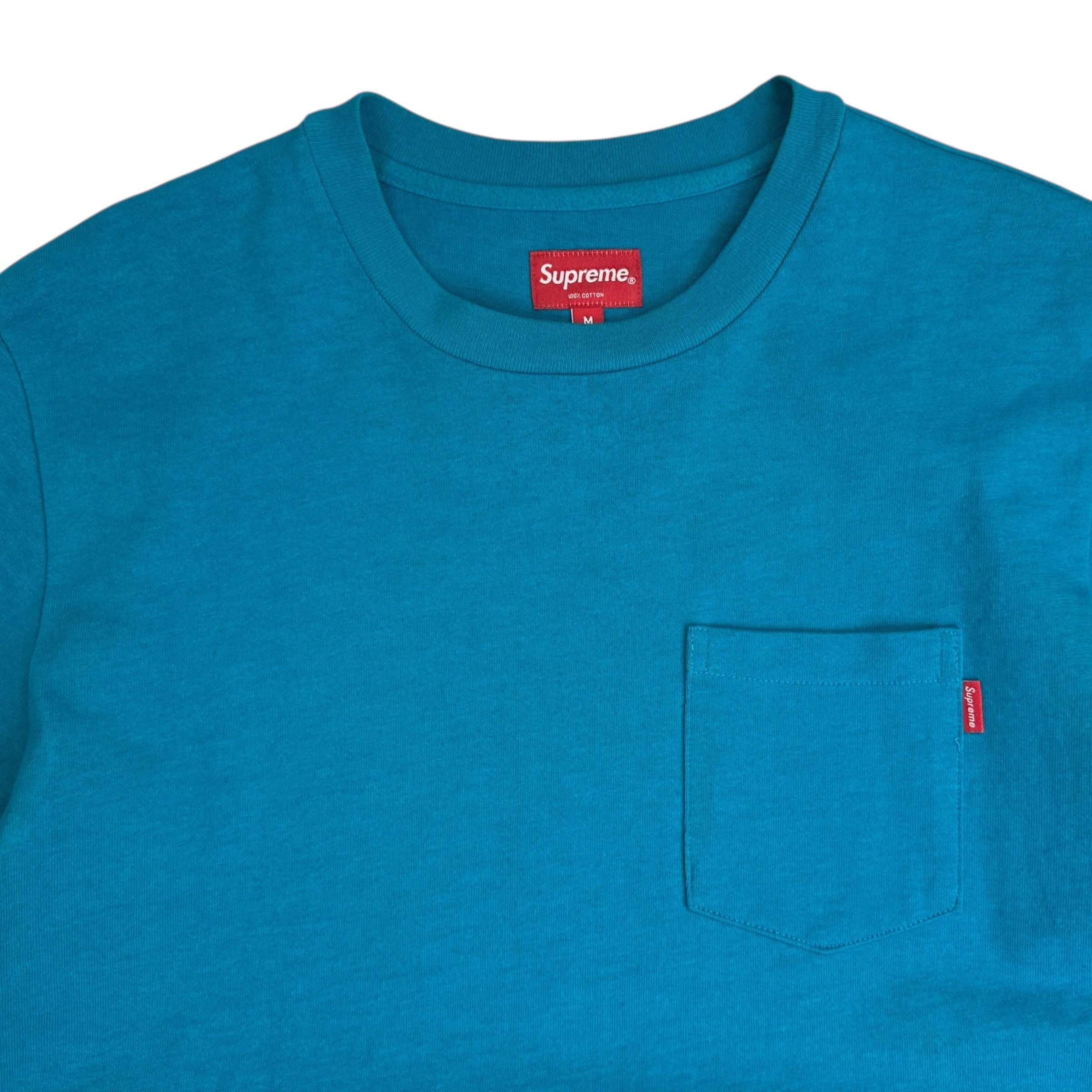 Supreme S/S Pocket Tee Aqua
