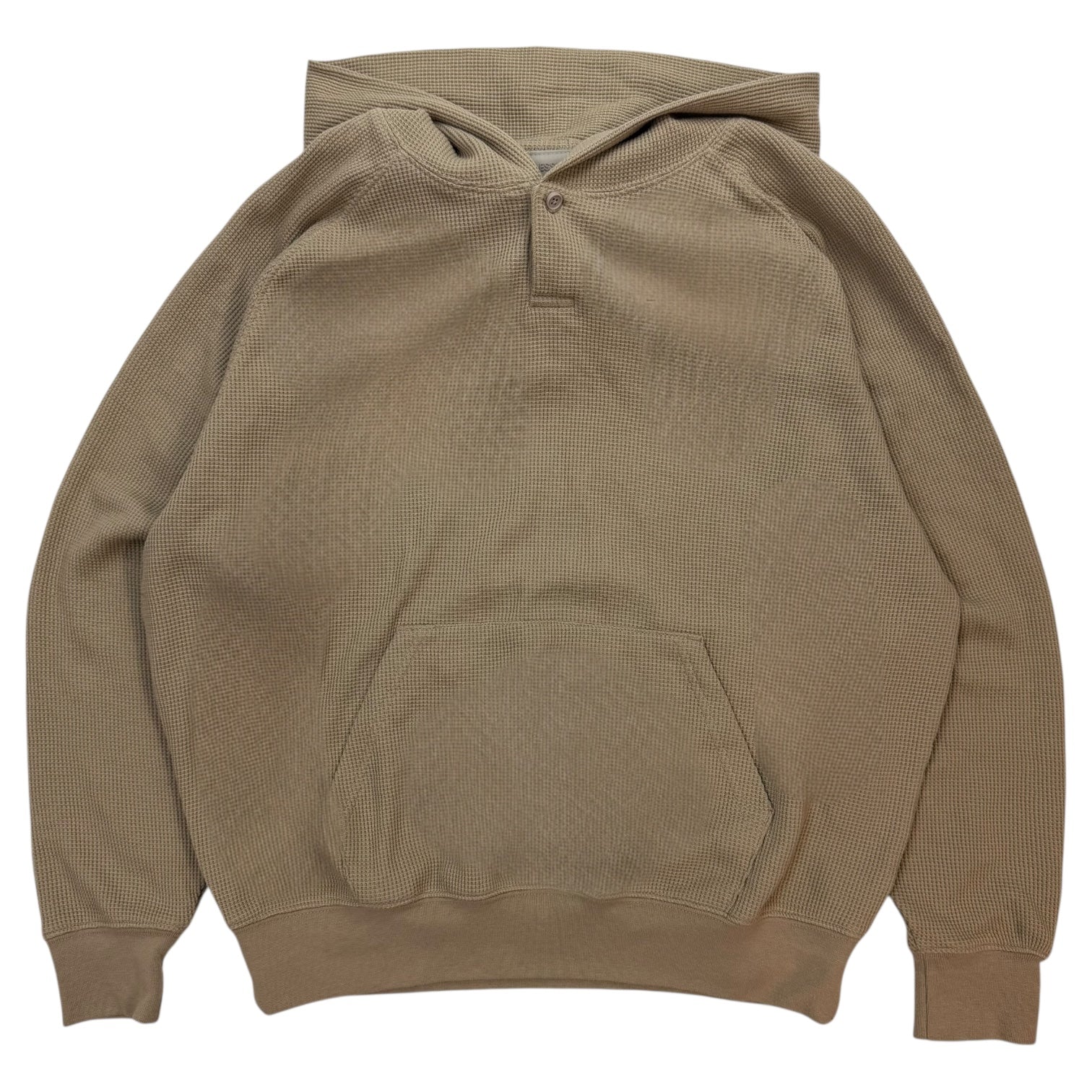 Fear Of God Essentials Kids Waffle Henley Hoodie Oak
