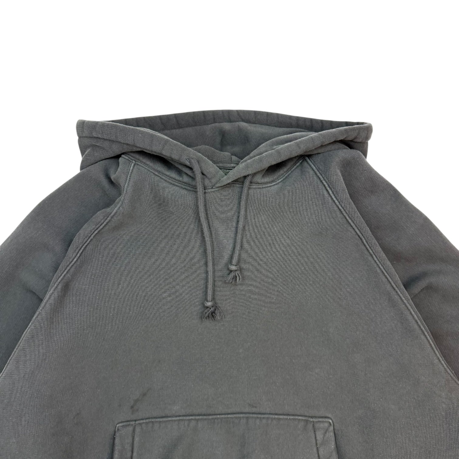 Stussy Raglan Fleece Workwear Hoodie Washed Black