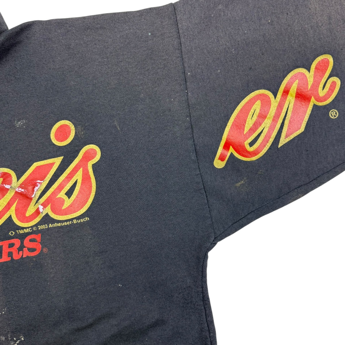 2003 Budweiser King Of Beers Spellout Hoodie Black