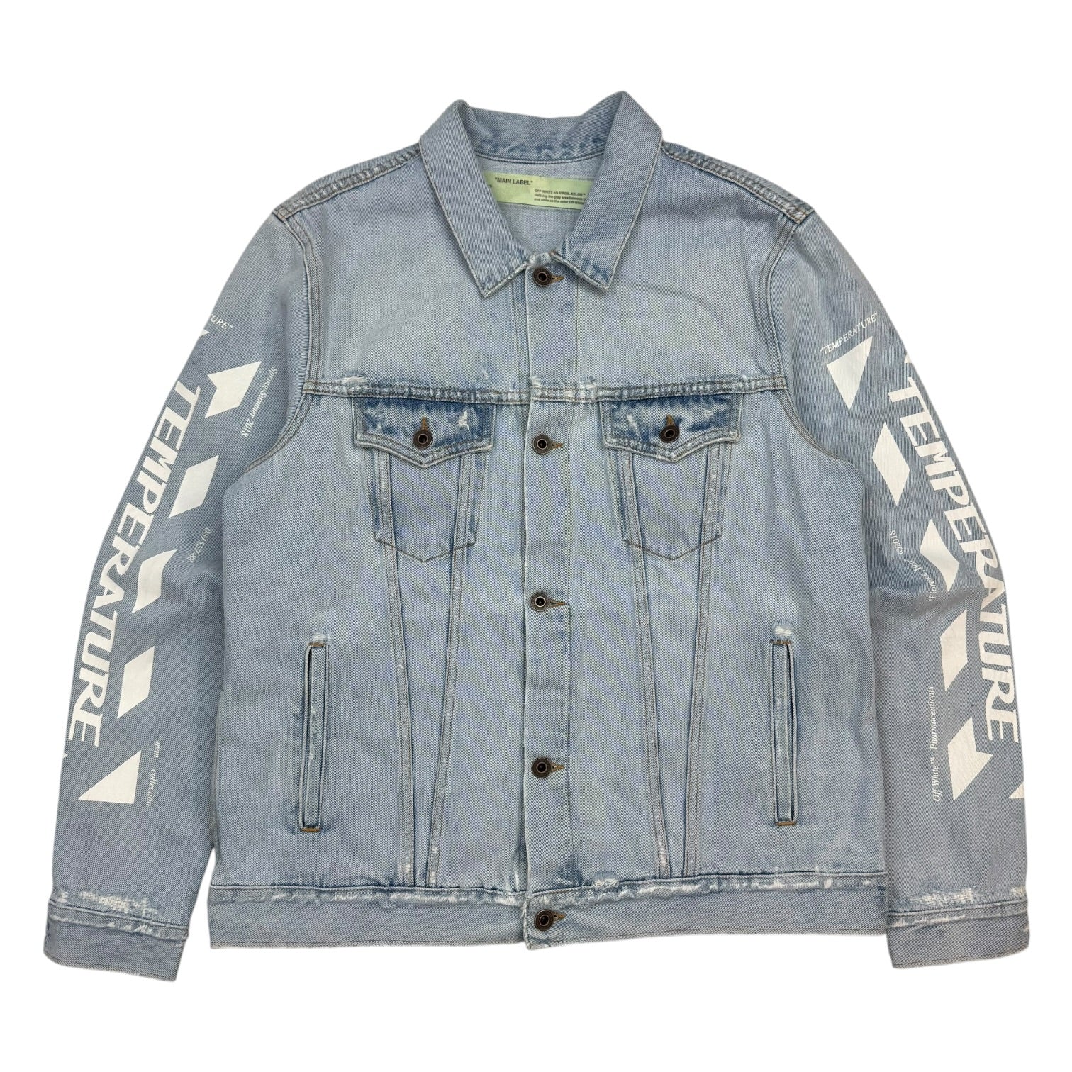 Off-White Temparture Denim Jacket Light Wash