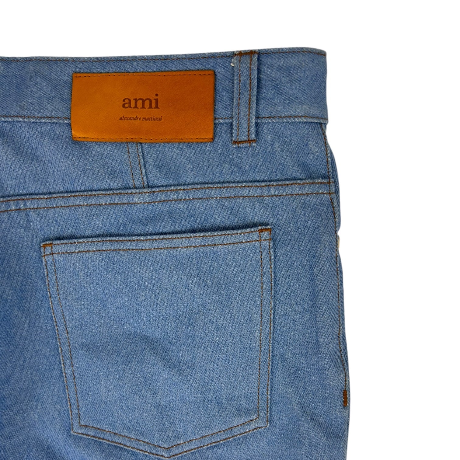 Ami Straight-Leg Jeans Medium Wash