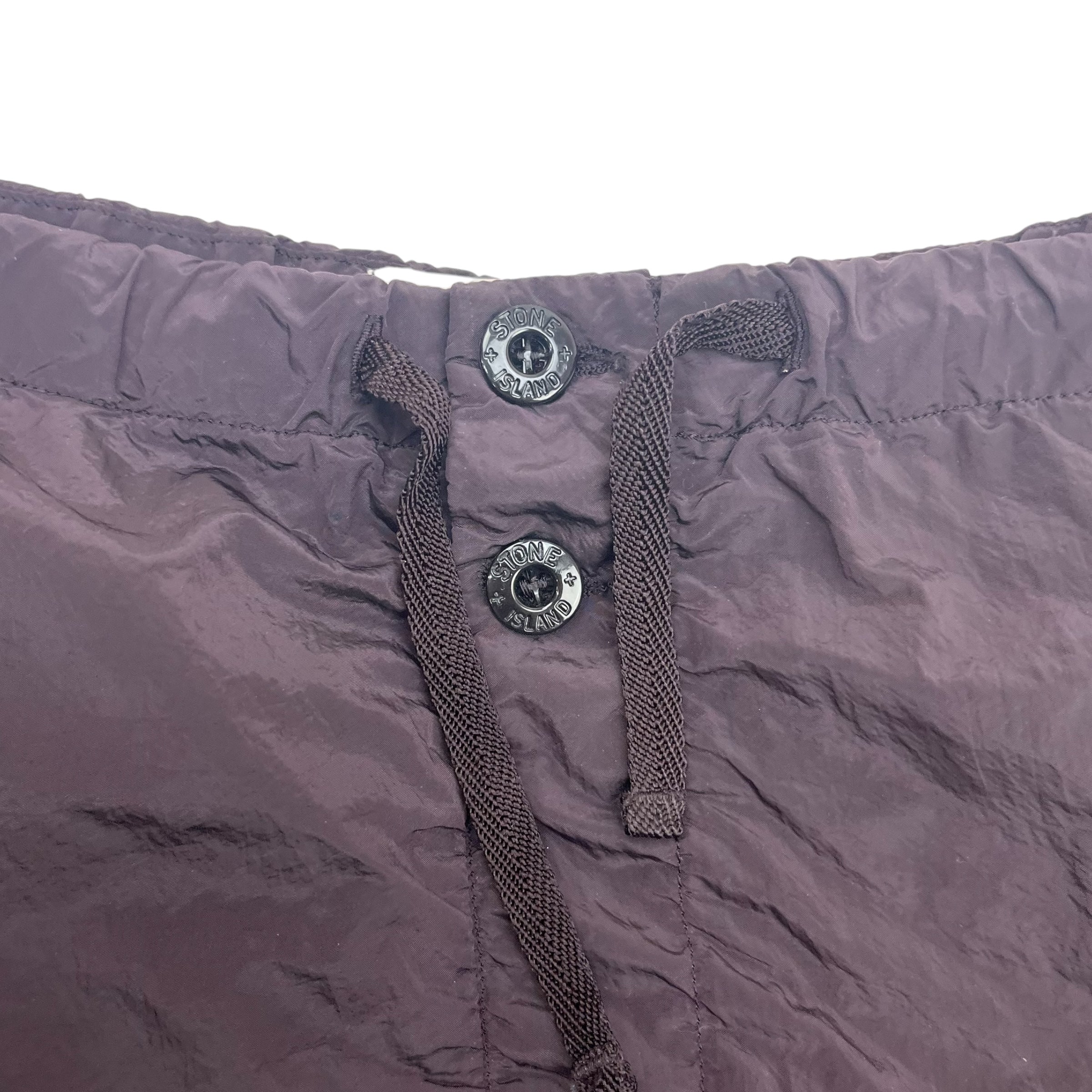 Stone Island Nylon Shorts Burgundy