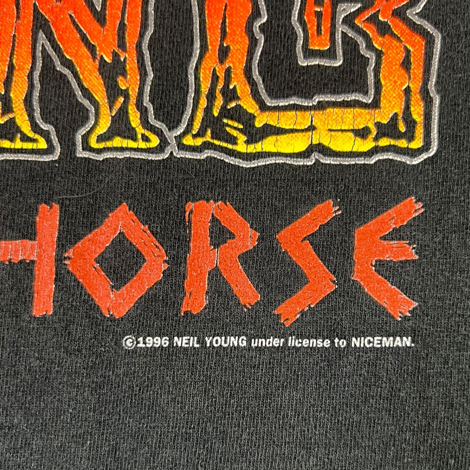 Vintage 1996 Neil Young “ Crazy Horse World Tour” Band T-Shirt Black