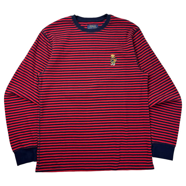 Polo Ralph Lauren Polo Bear Striped L/S Red
