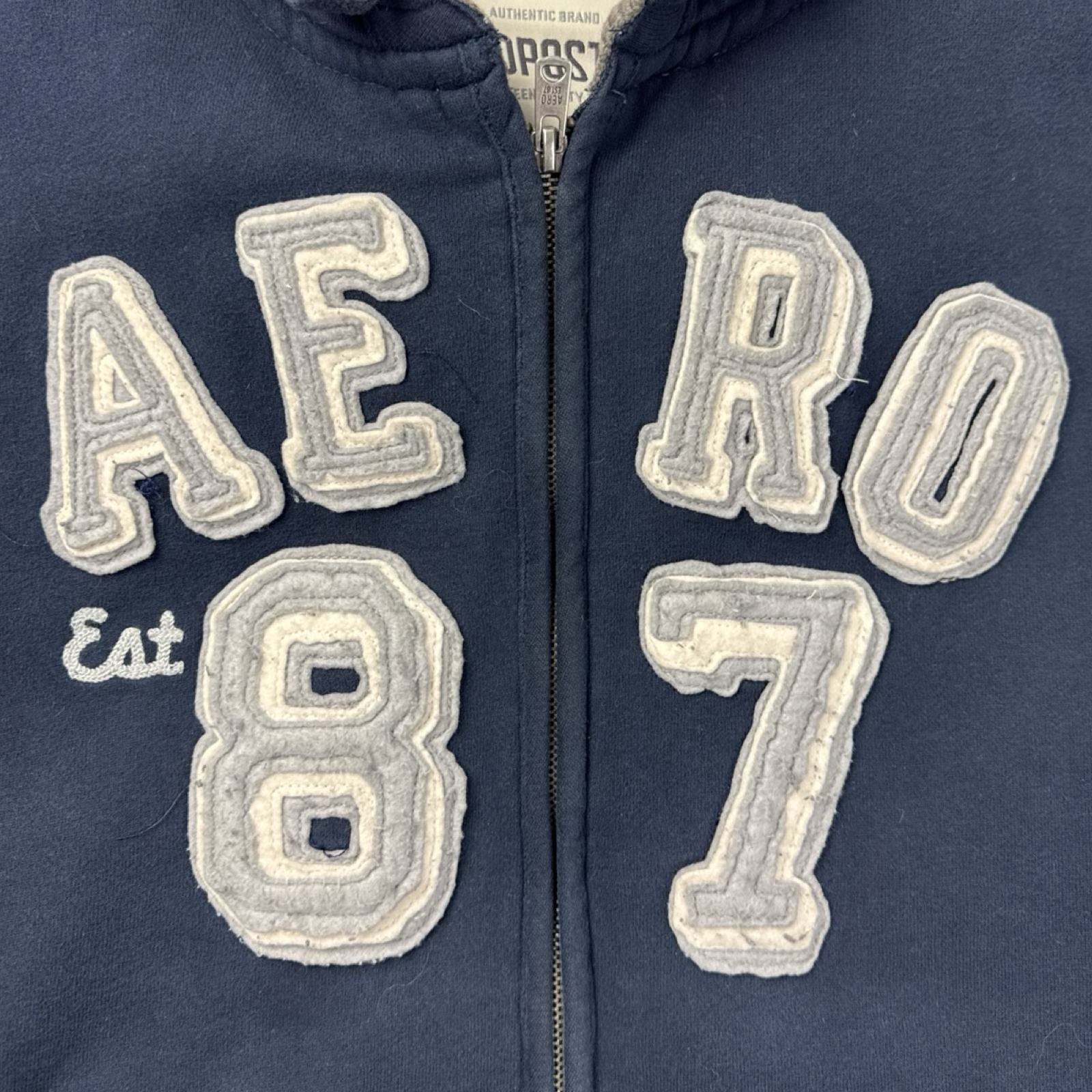 Vintage Y2K Aeropostale Sherpa Lined Hoodie