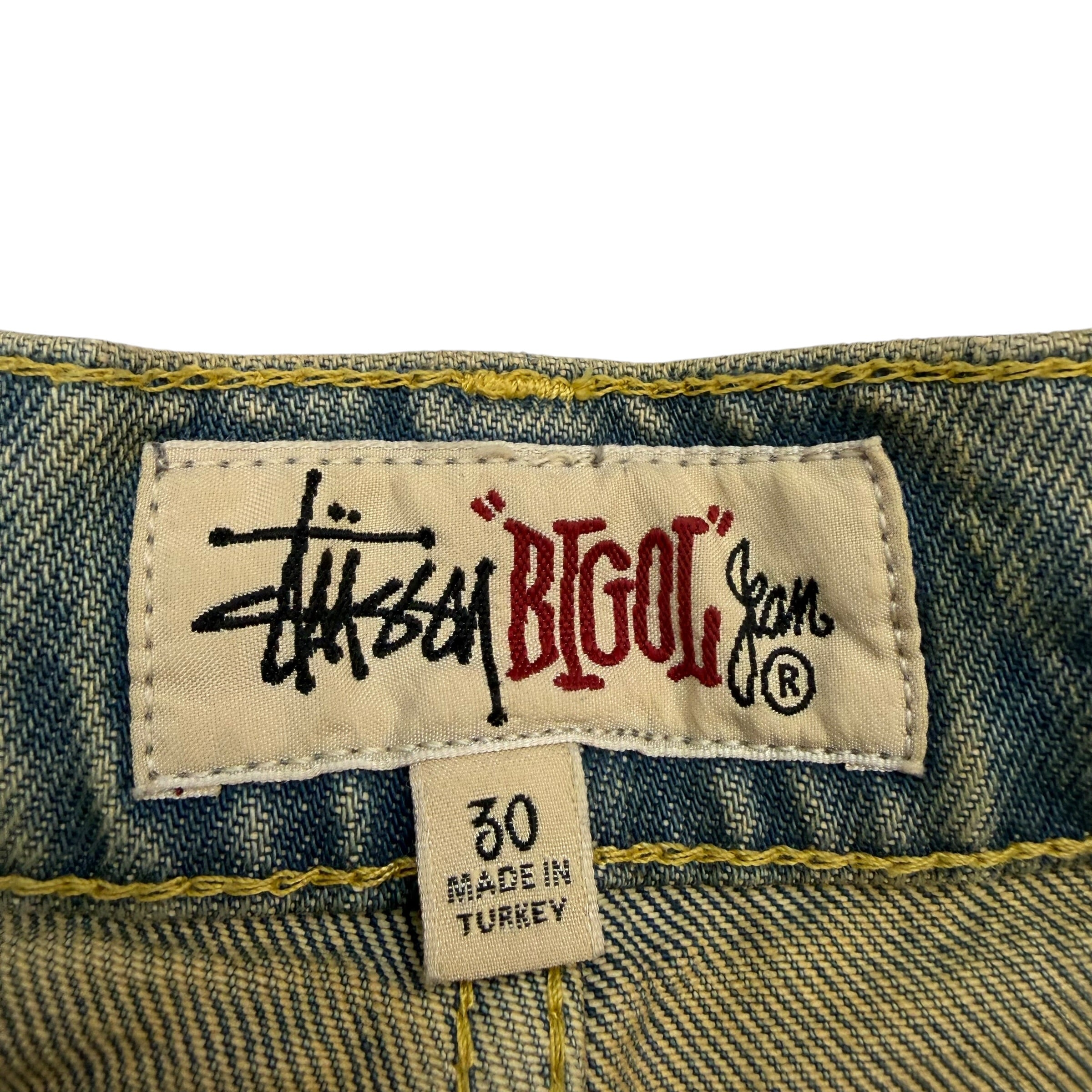 Stussy Big Ol’ Sandwash Denim Shorts Blue