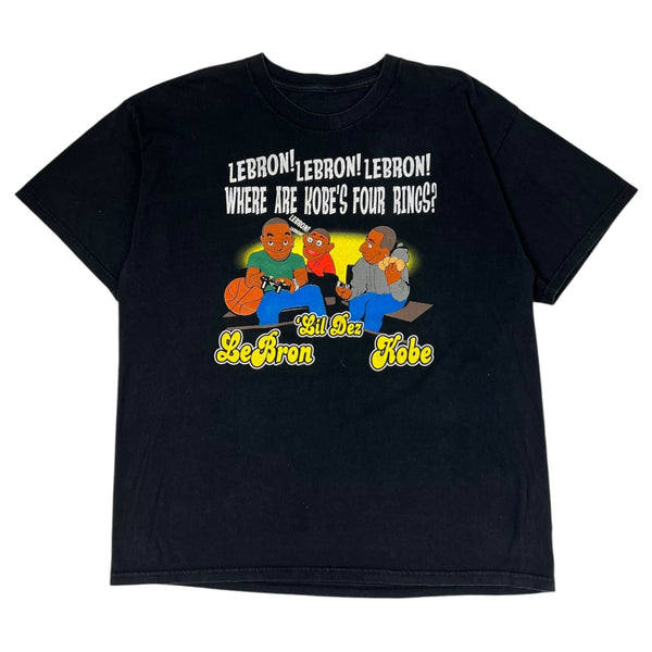 Vintage Lil Dez “Where are Kobe’s Four Rings?” T-Shirt Black