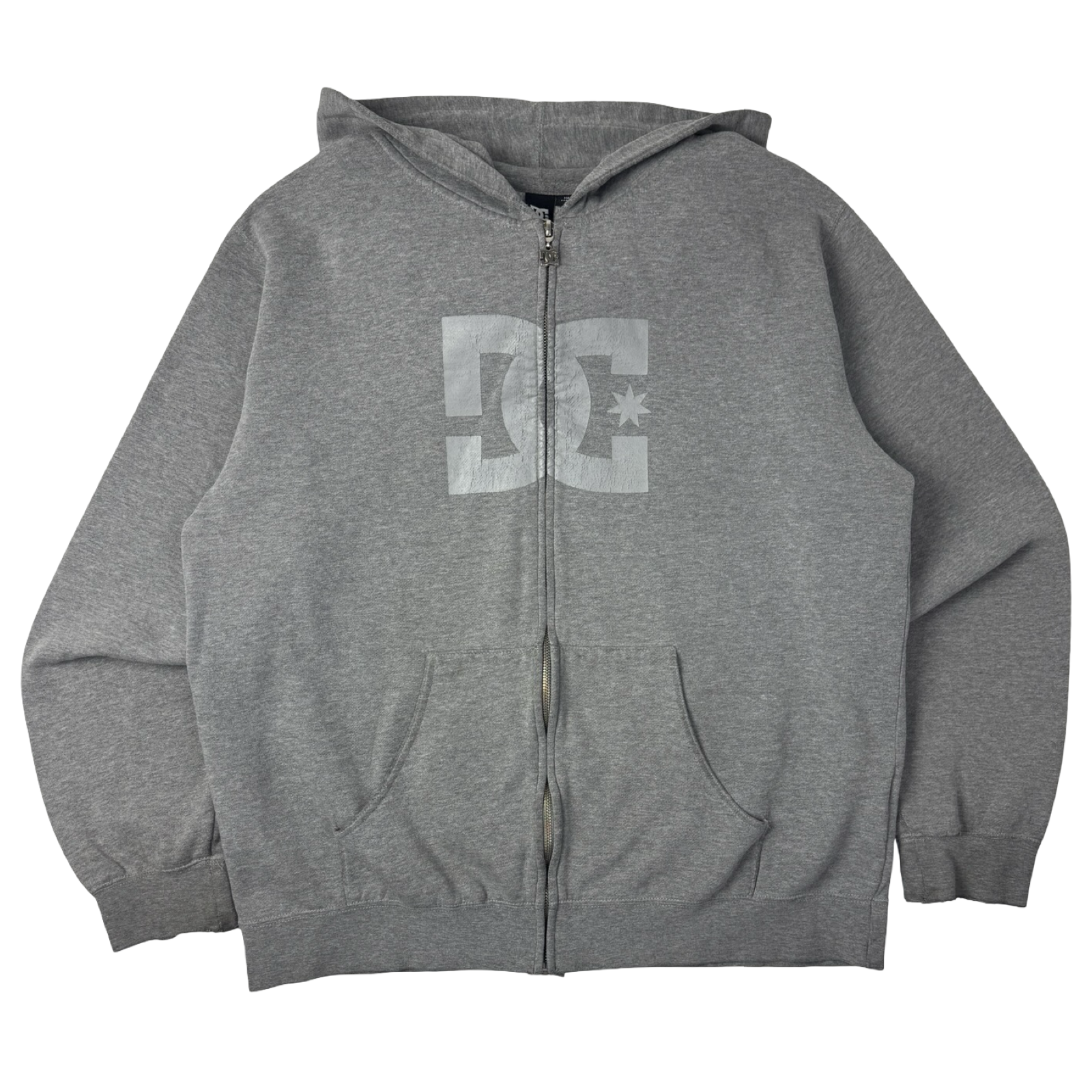 Vintage DC Shoe Co. Zip Up Hoodie Grey