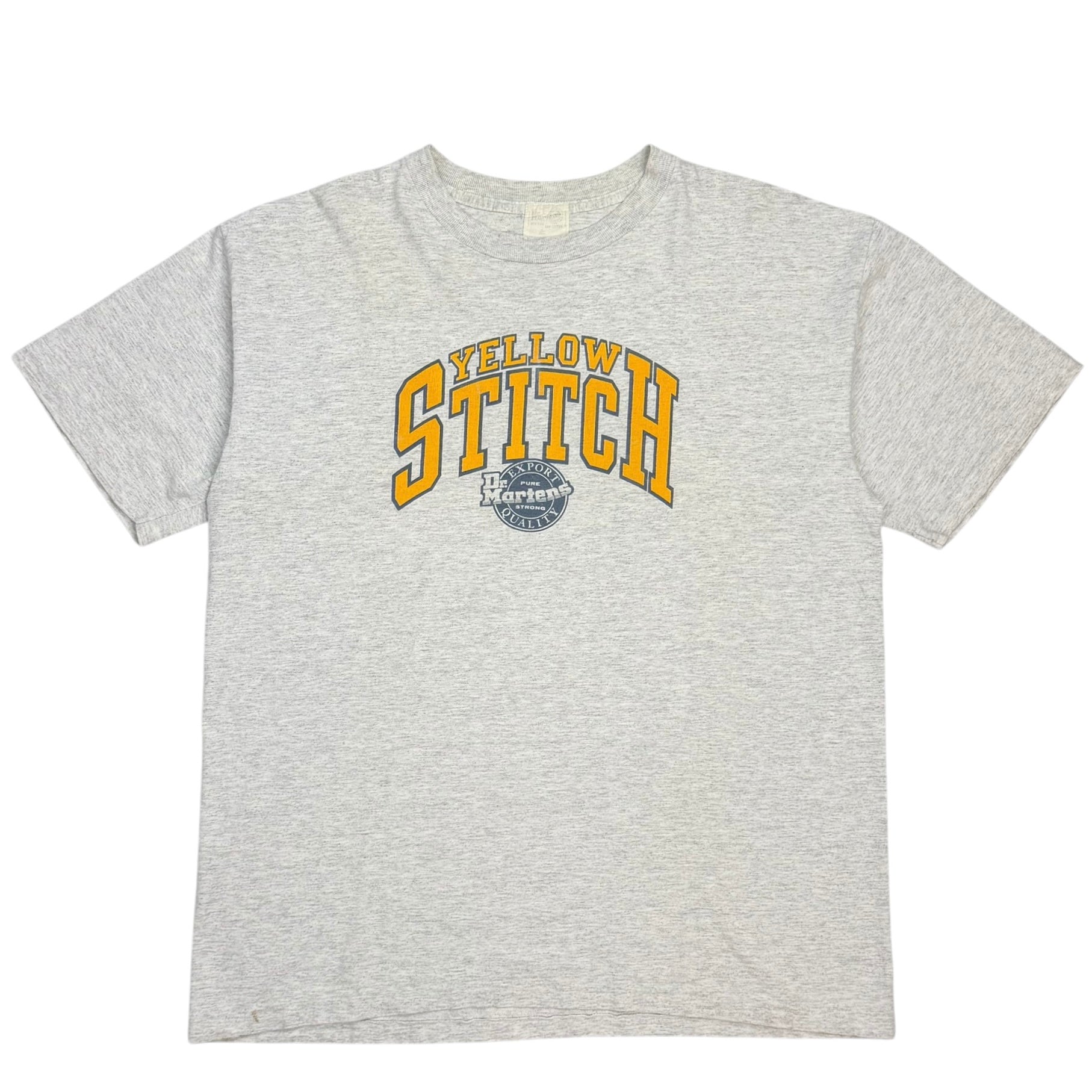 Vintage Dr. Martens Yellow Stitch Tee Grey