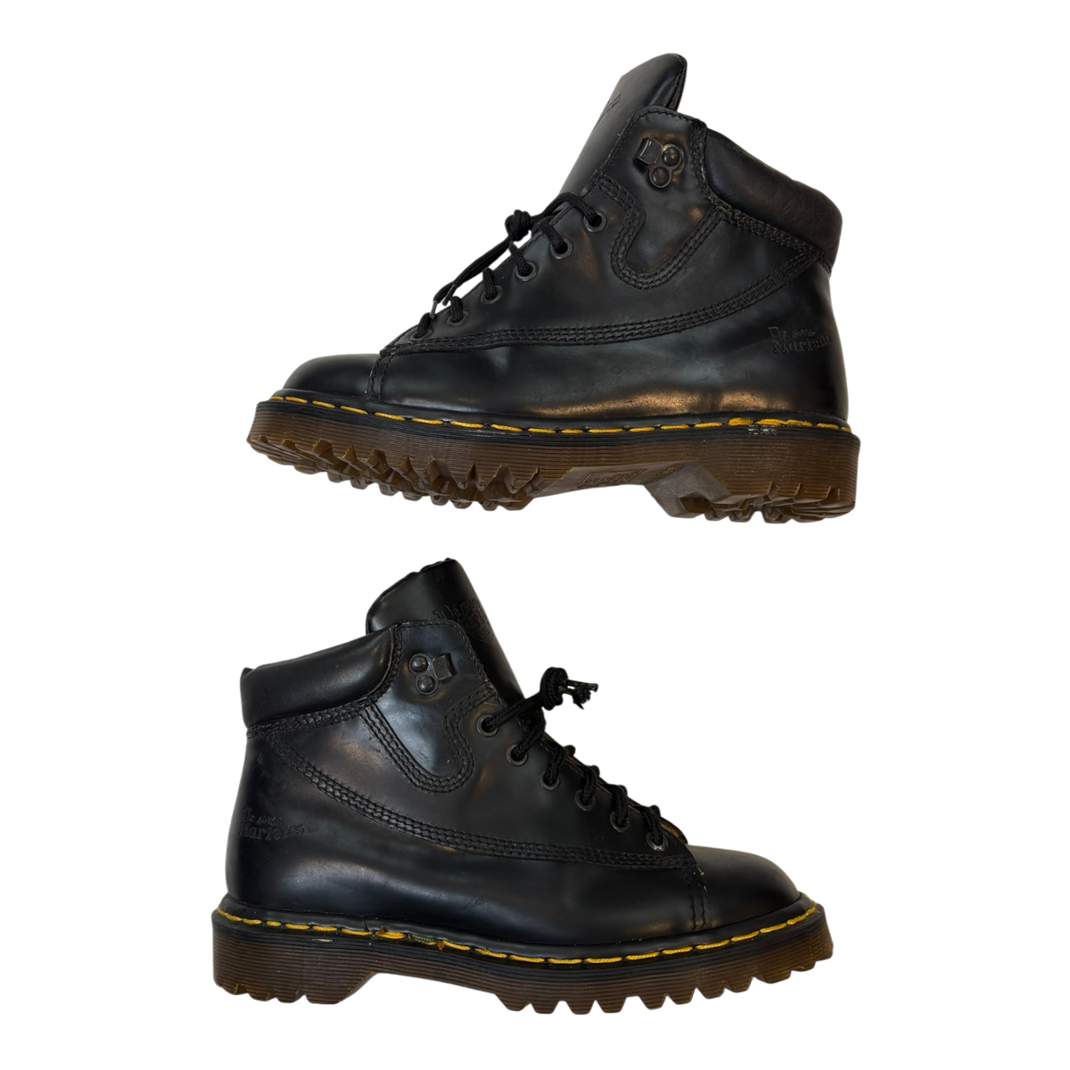 (W) Vintage Dr Martens 8699 Leather Boots Black (Used)