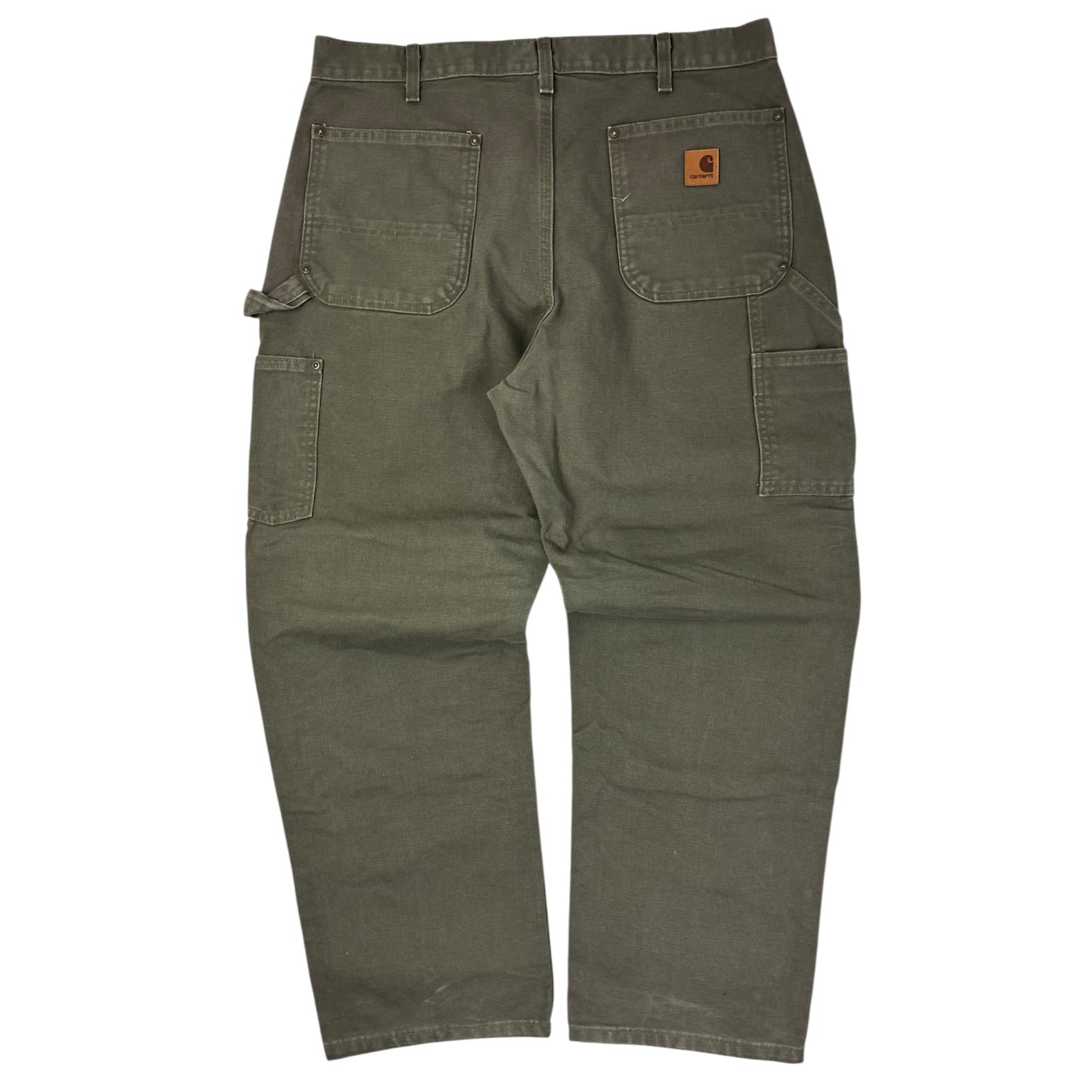 Carhartt Double Knee Work Pants Olive Green