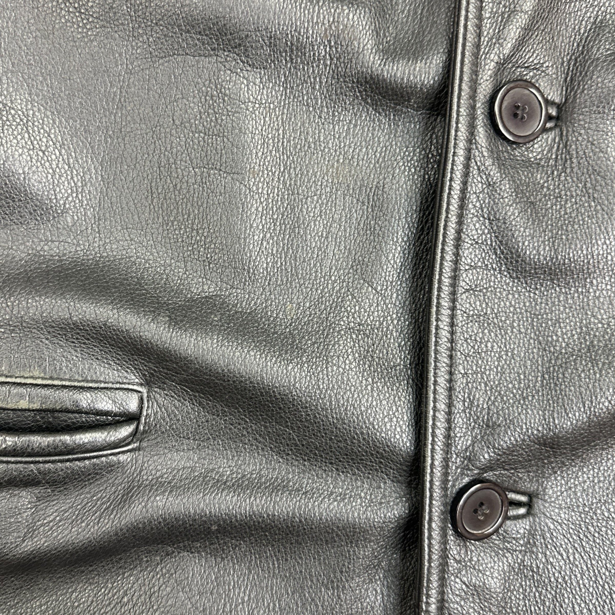 Vintage Danier Leather Trench Coat Black