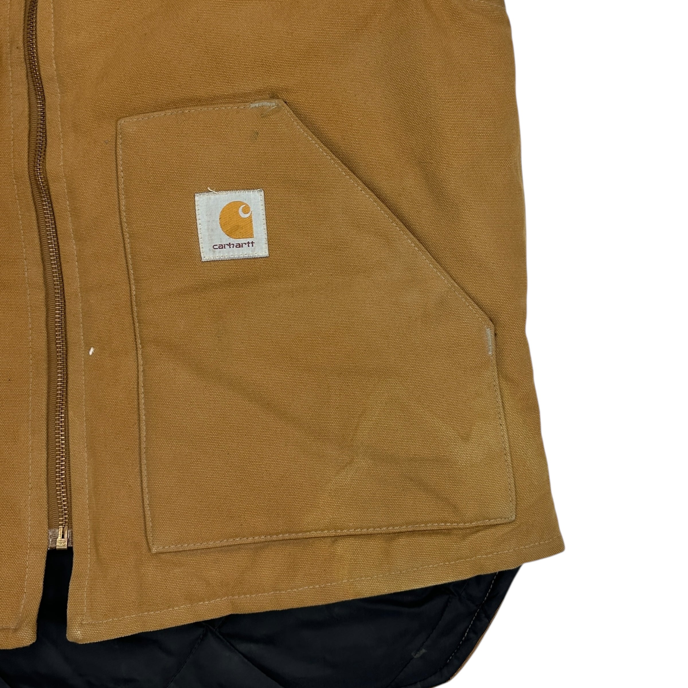 Vintage Carhartt Insulated Vest Tan/Brown