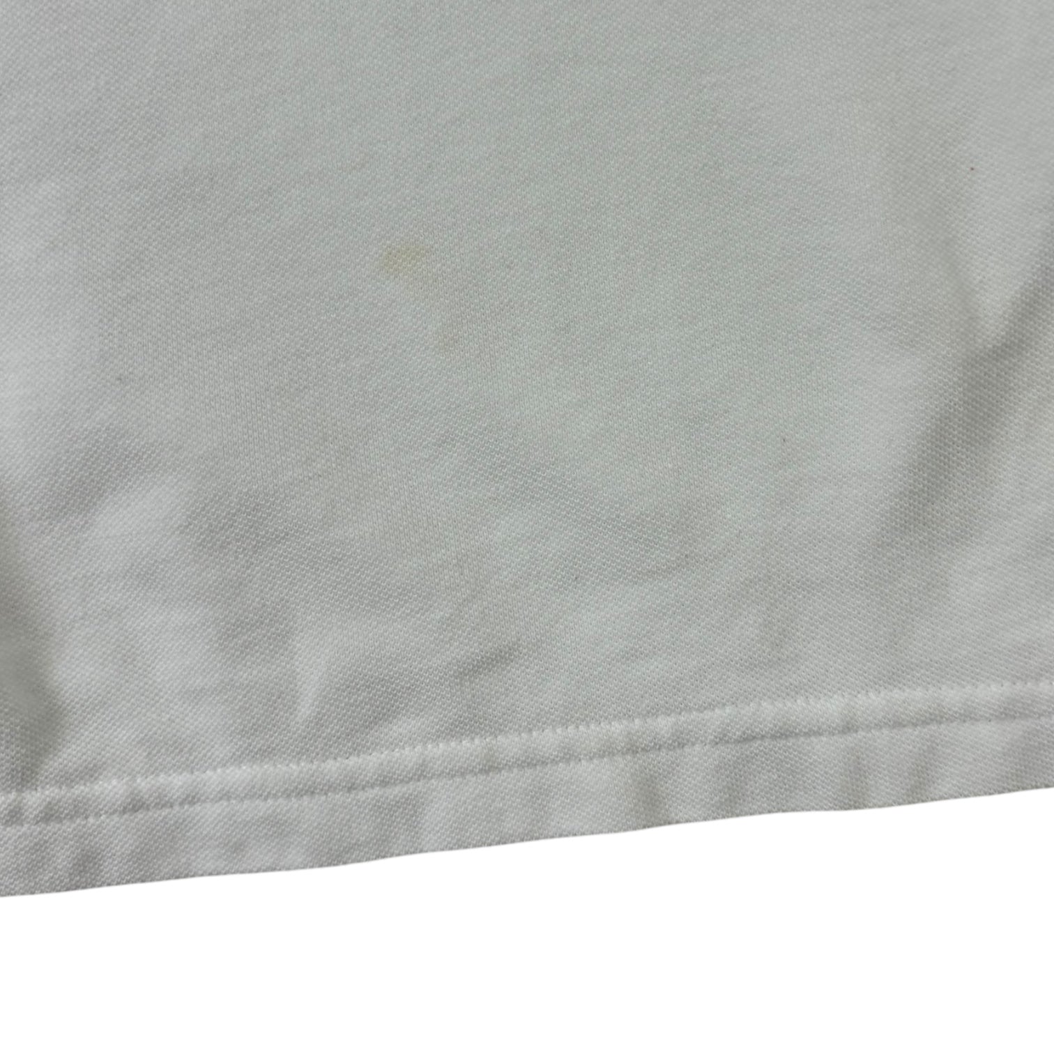 Stussy Pique Polo T-Shirt White