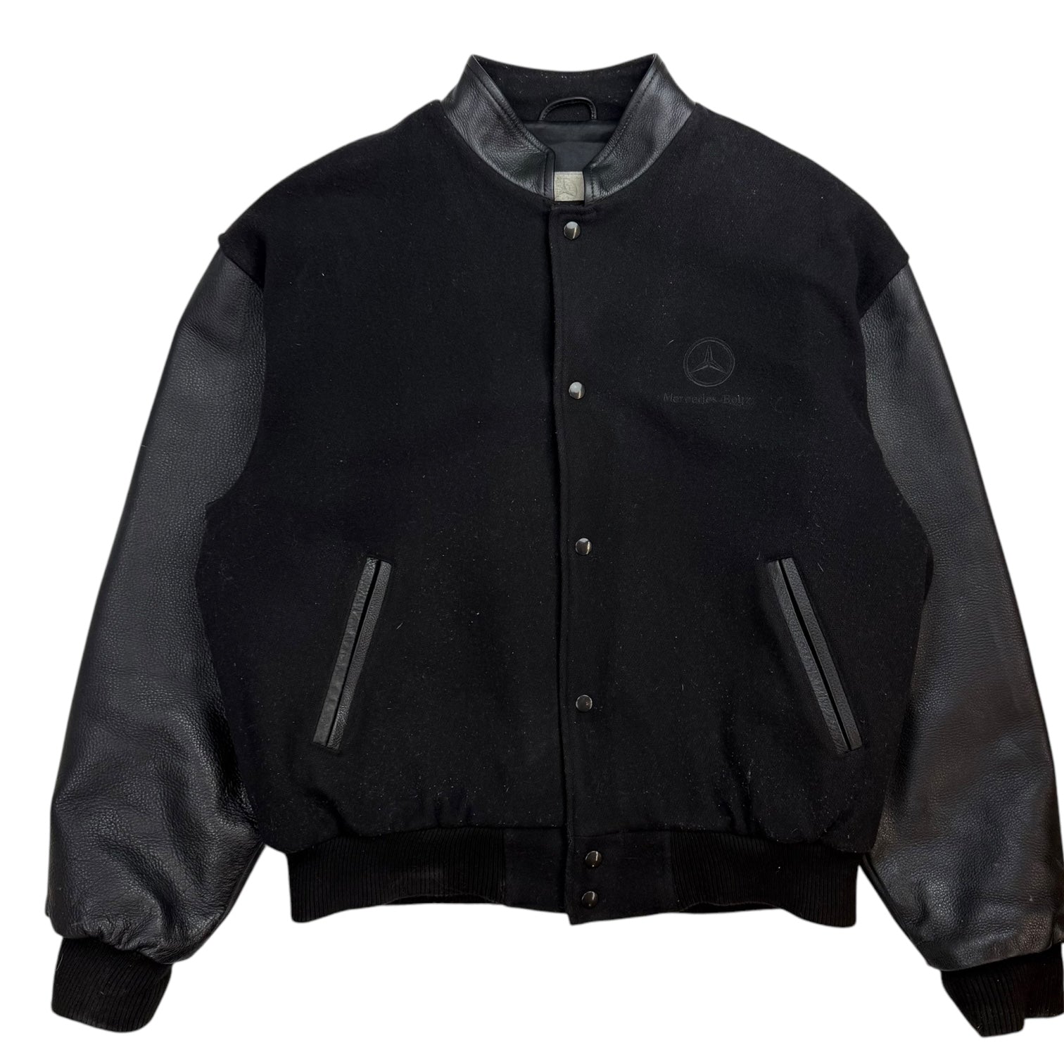 Vintage Mercedes Benz Bomber Jacket Black