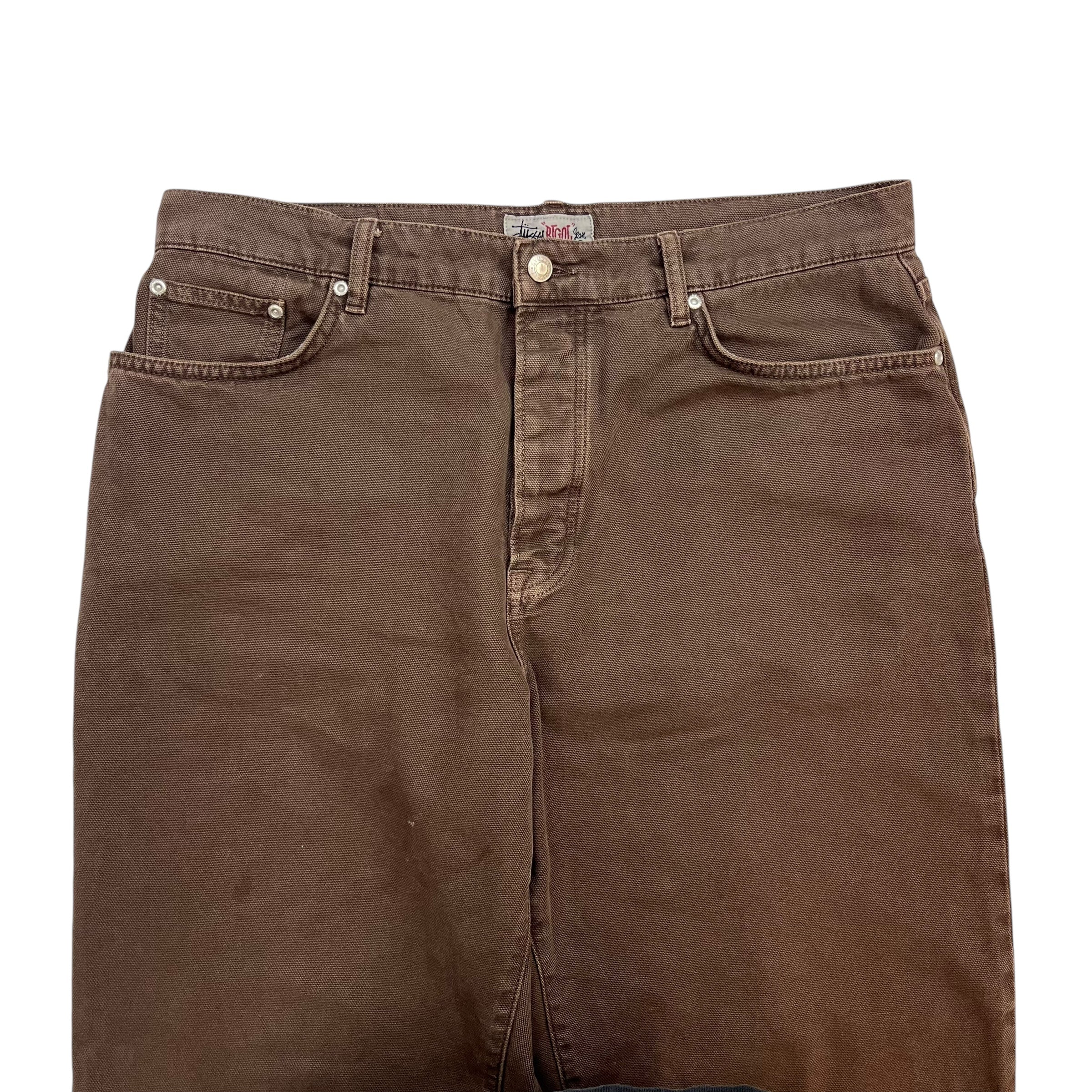 Stussy “BIGOL” Denim Pants Brown