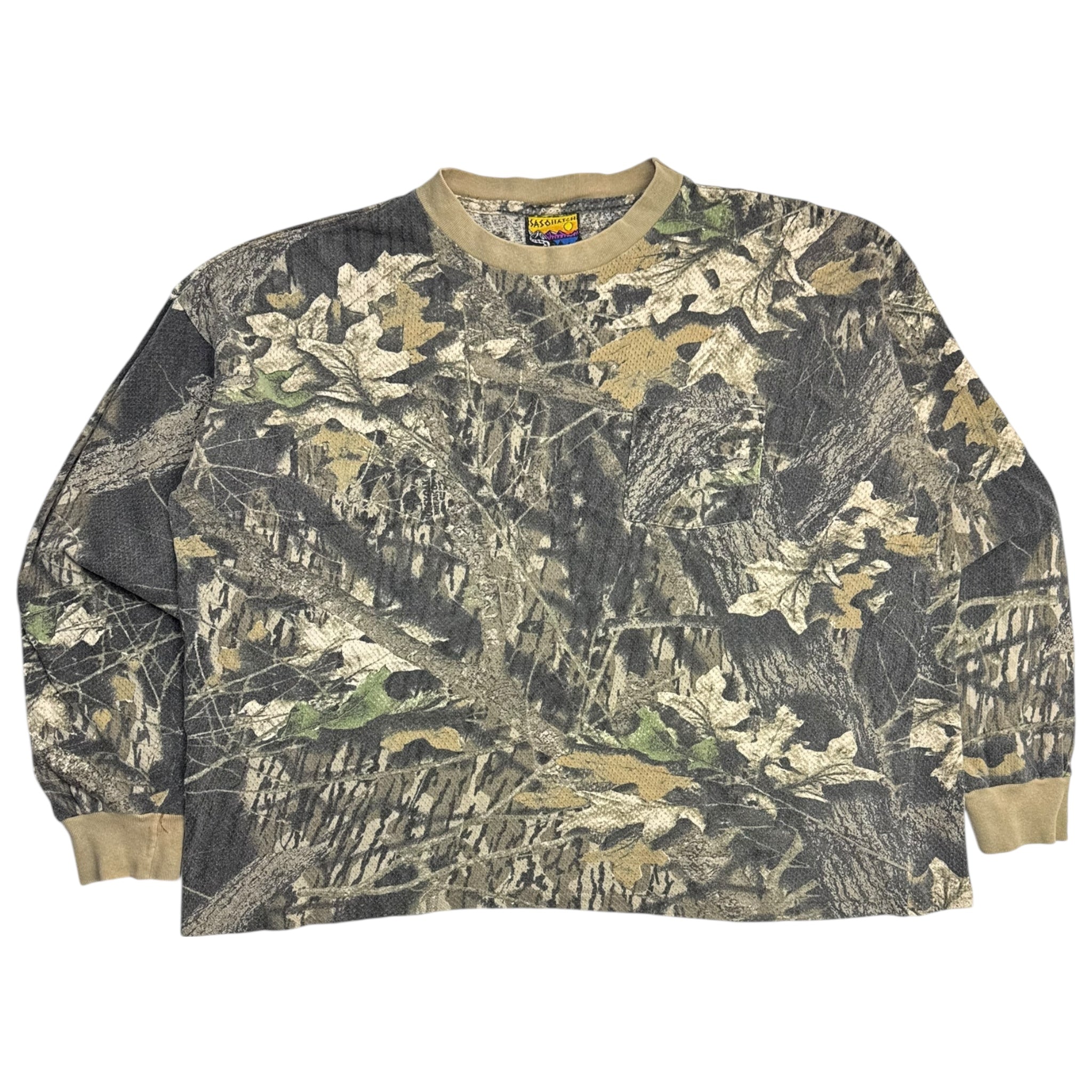 Vintage Sasquatch Camo Thermal Longsleeve Shirt