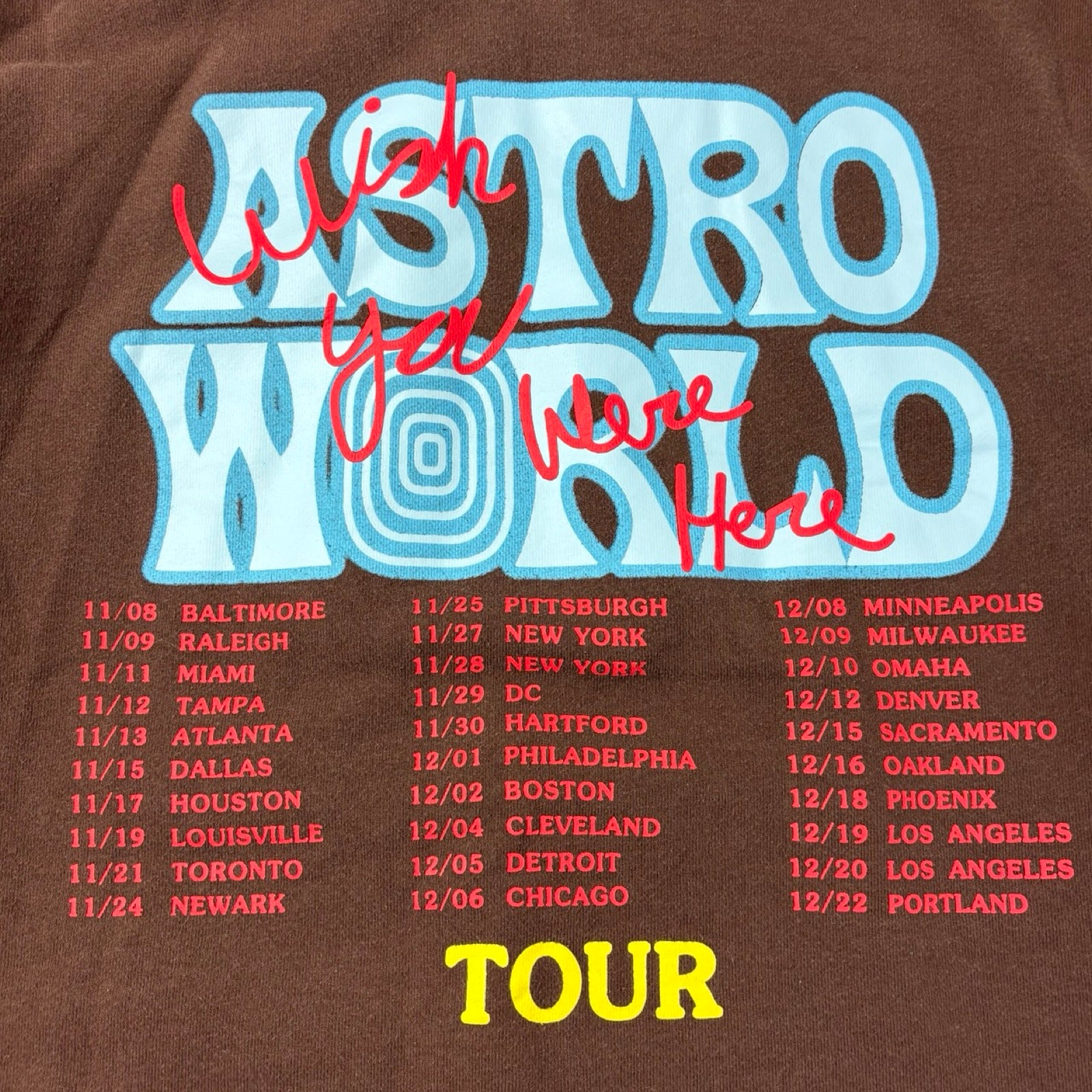 Travis Scott Astroworld Sicko Mode Pullover Hoodie Brown