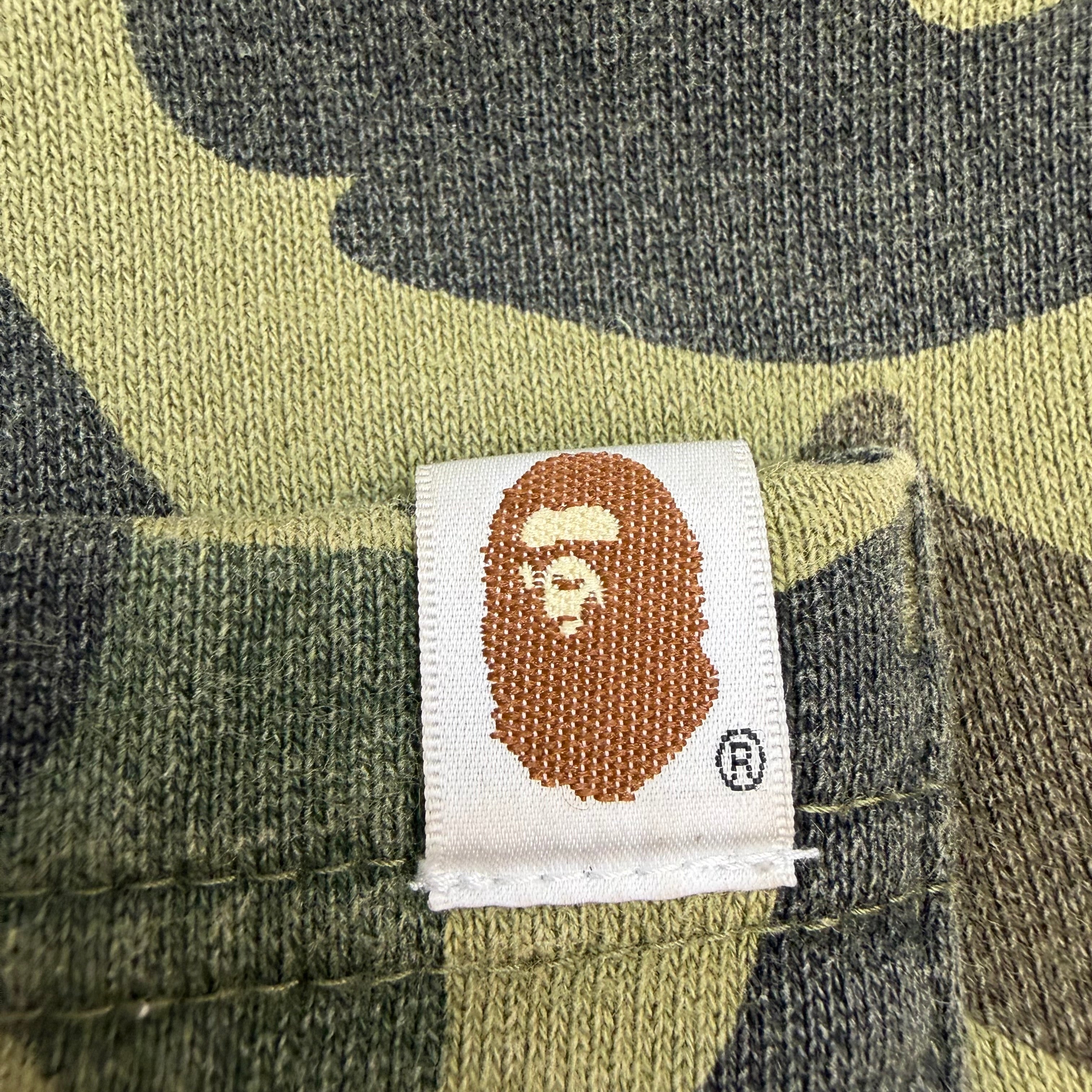 Bape 1st Camo Shark Sweatpants Green