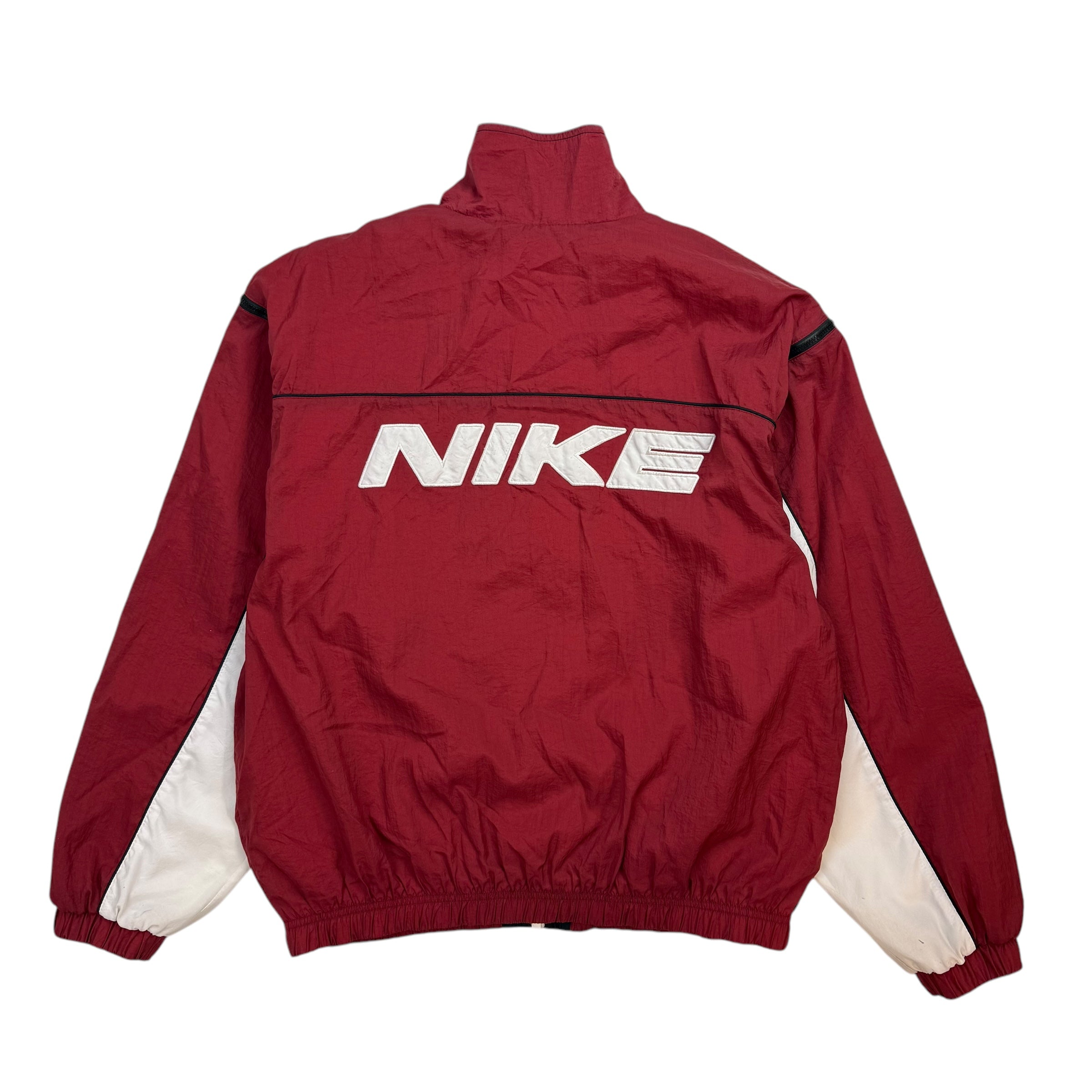 Vintage Nike Removable Sleeve Windbreaker Red/White