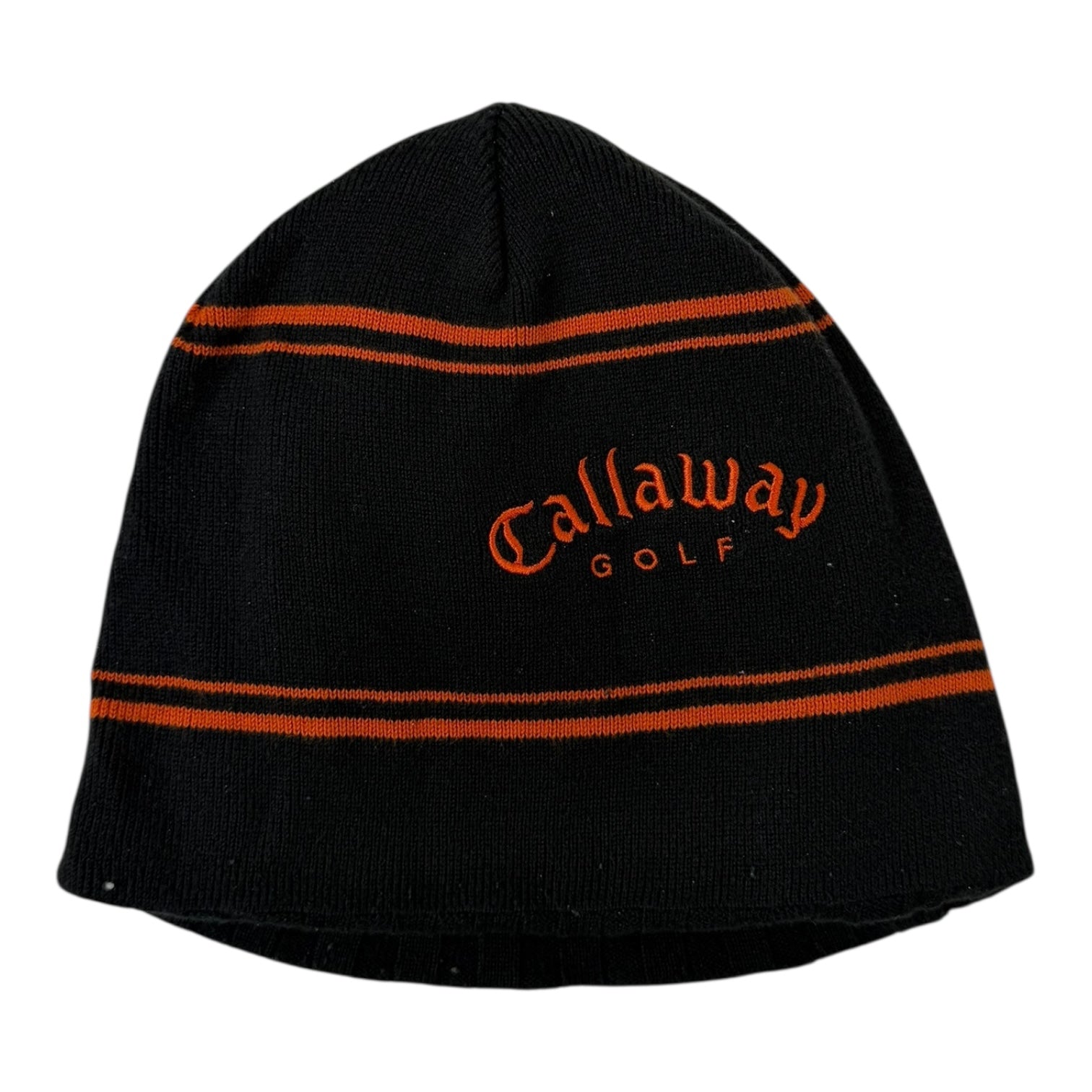 Callaway Golf Black and Orange Stripe Beanie
