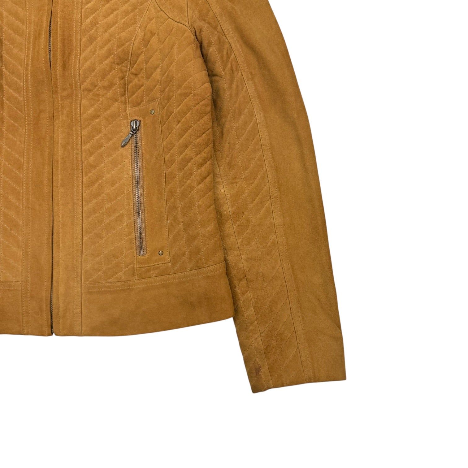 (W) Vintage Boutique Of Leathers Suede Jacket Brown