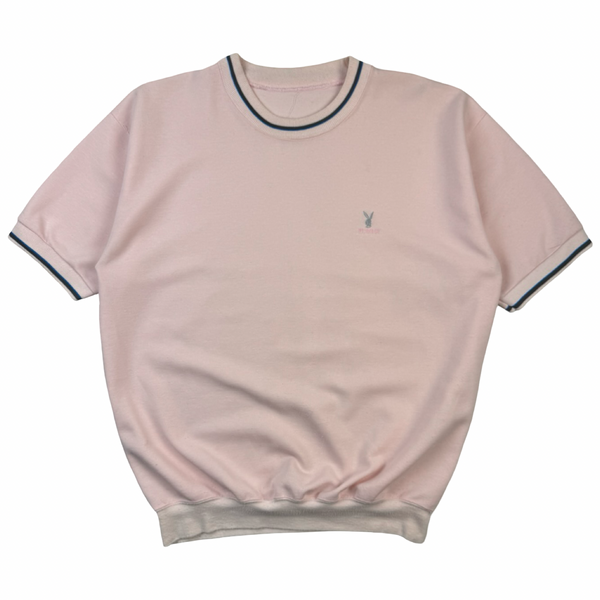 Vintage ‘80s Playboy Embroidered S/S Sweat T-Shirt Pink