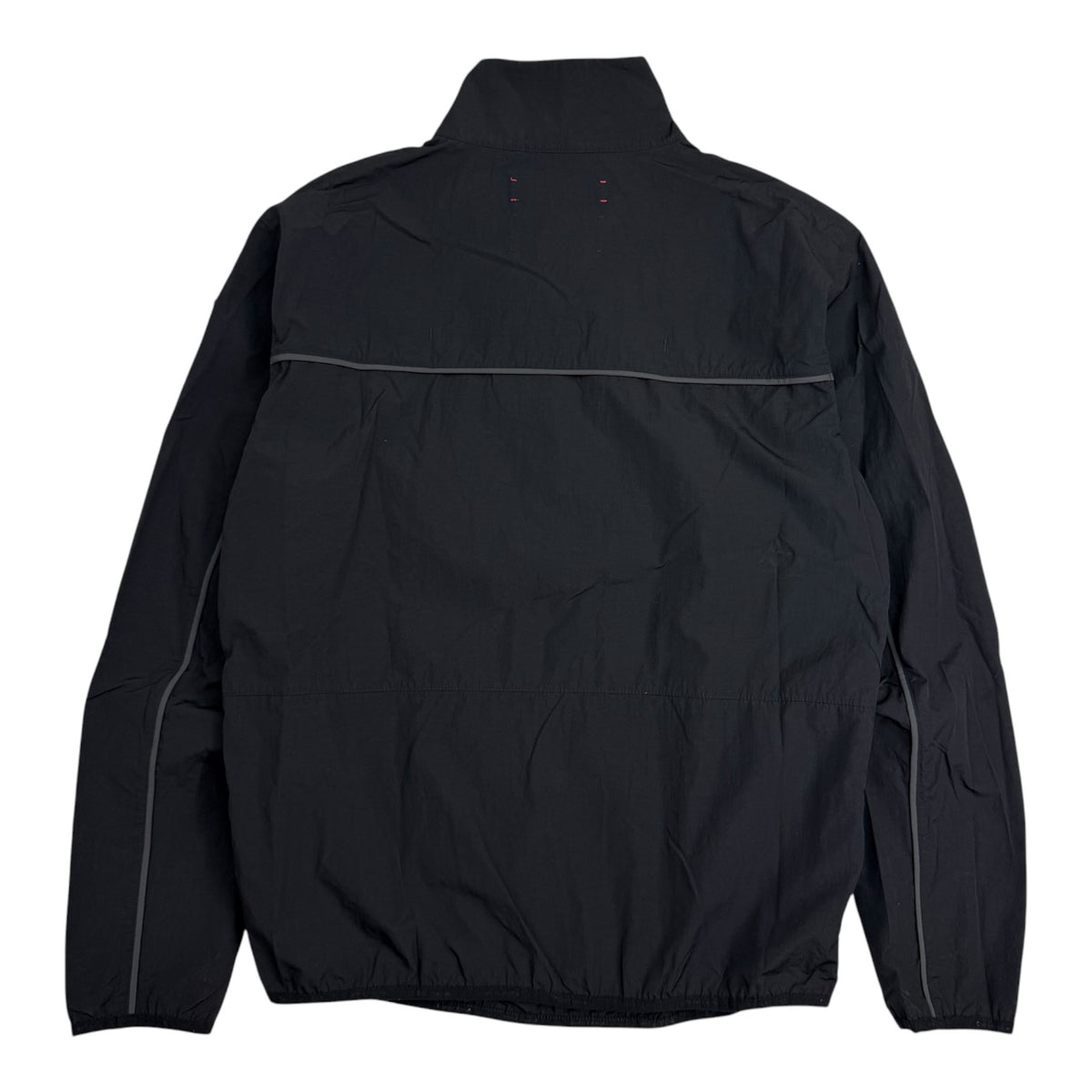 District Vision Logo-Appliquéd Shell Half-Zip Jacket Black